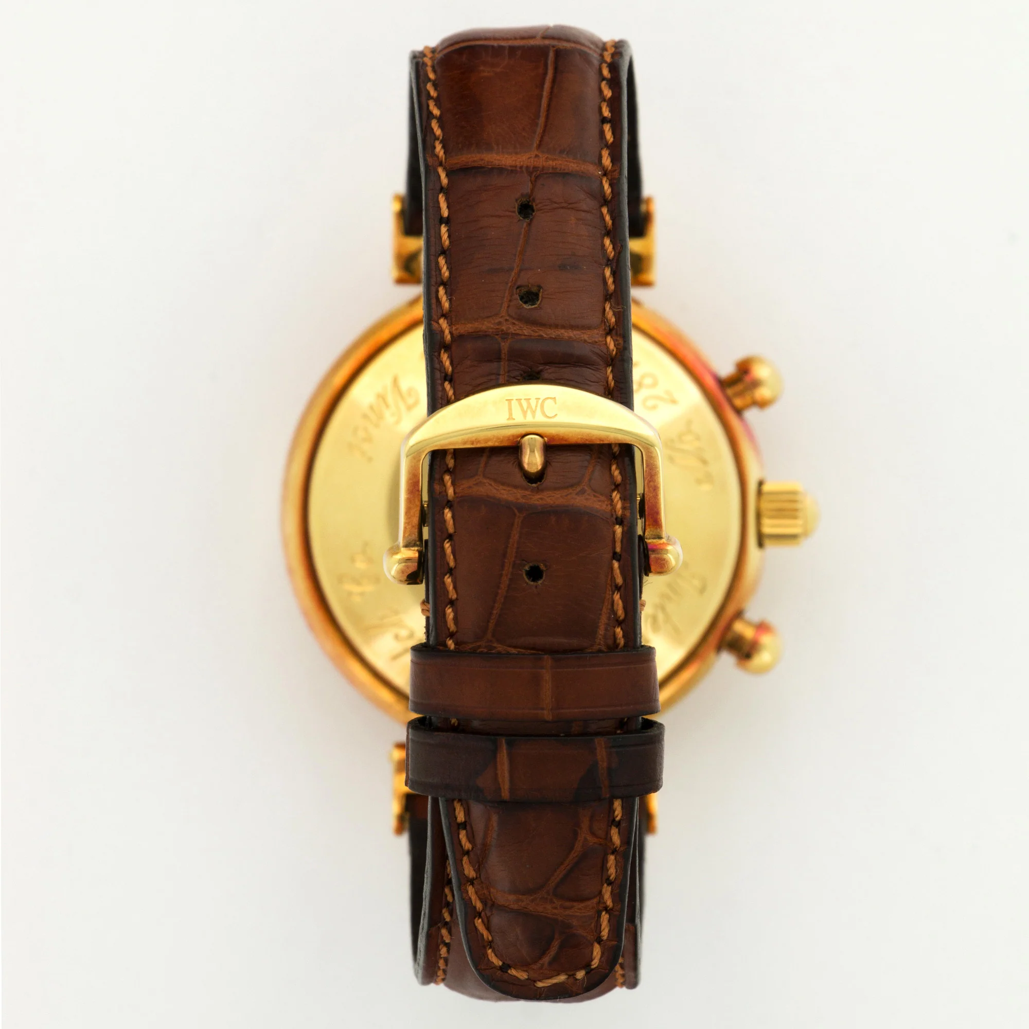 IWC Yellow Gold Da Vinci Perpetual Calendar Chrono Watch - Image 5