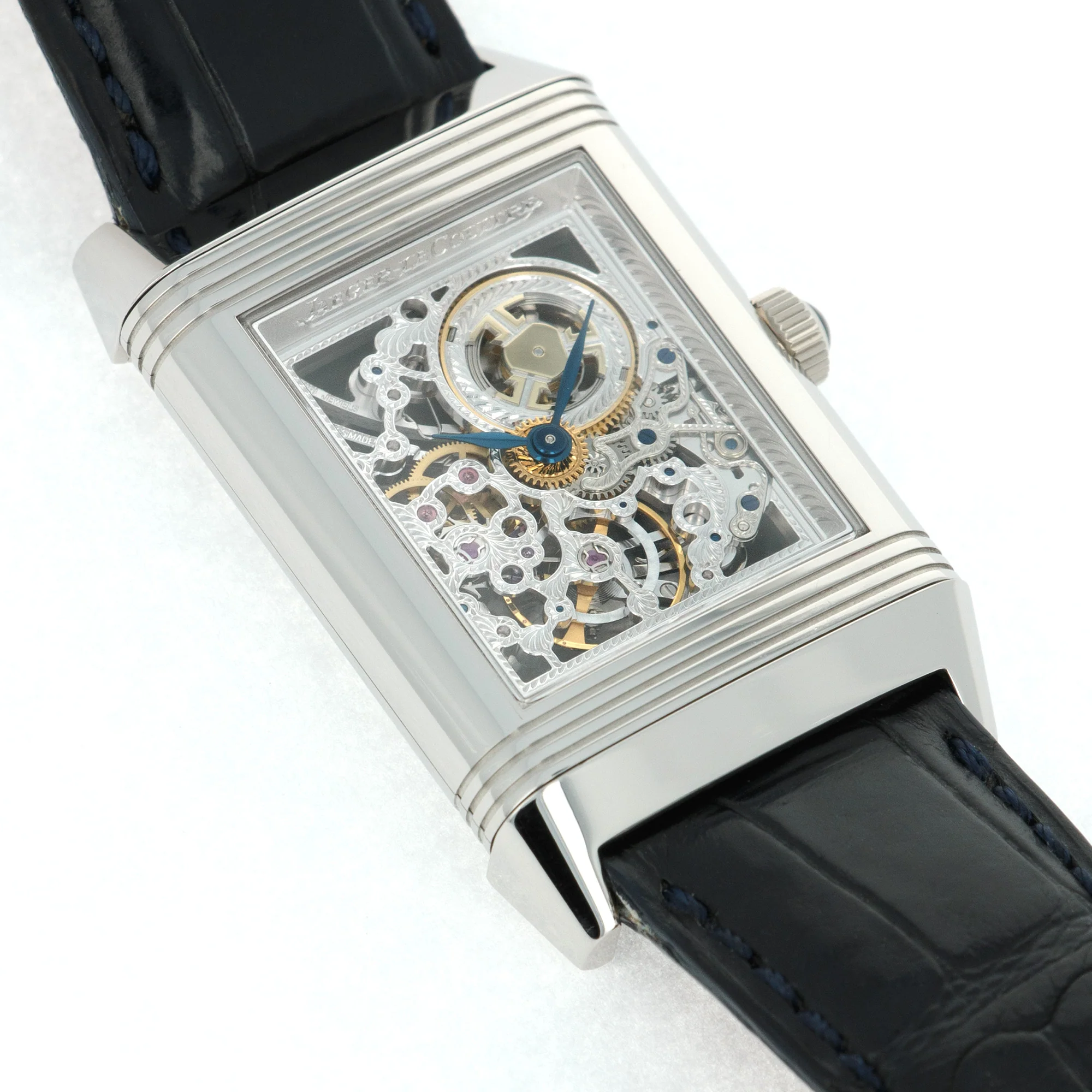 Jaeger Lecoultre Platinum Reverso Number One Skeletonized Watch - Image 6