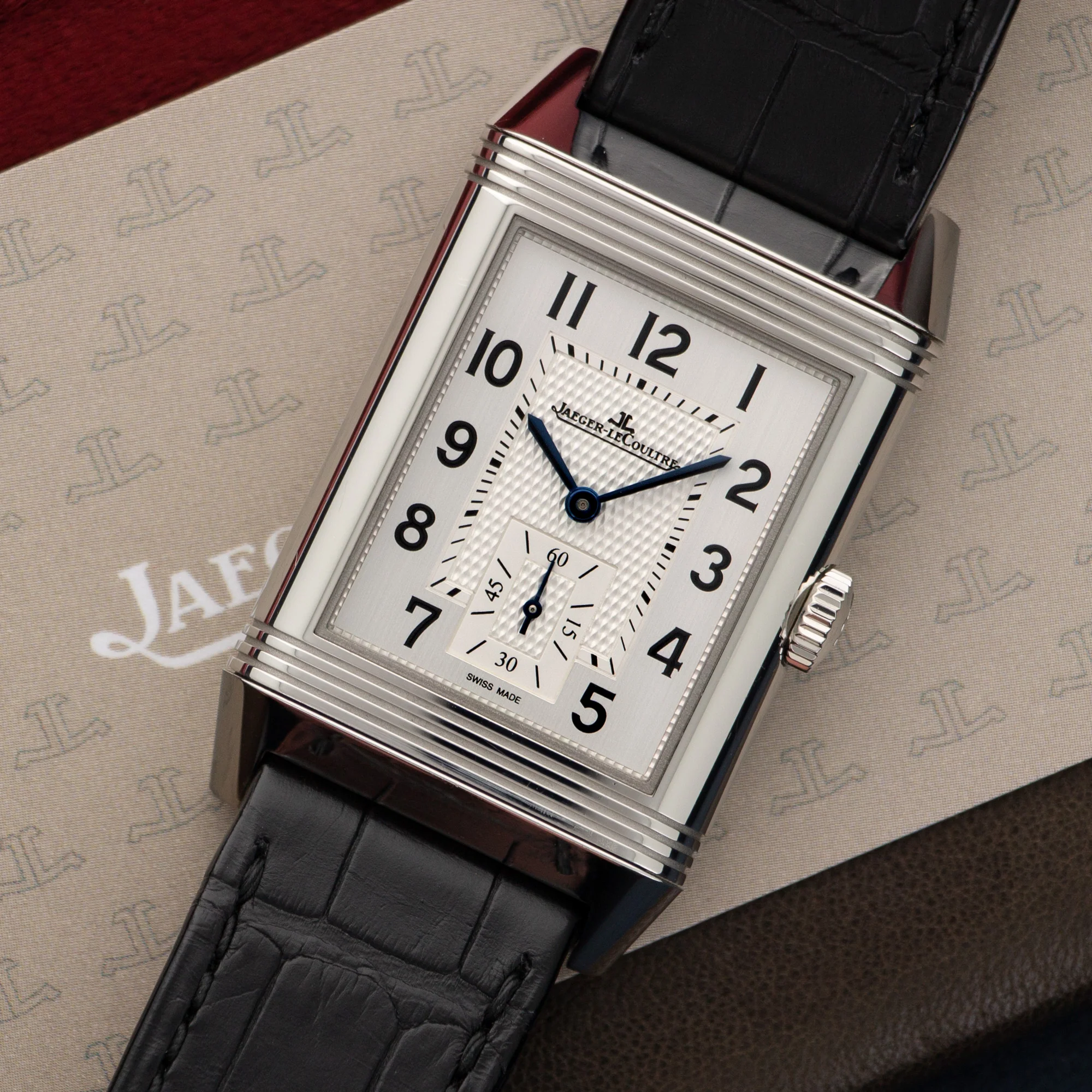 Jaeger Lecoultre Reverso Travel Time Tigers Eye Watch Ref. 215.8.D4 - Image 2