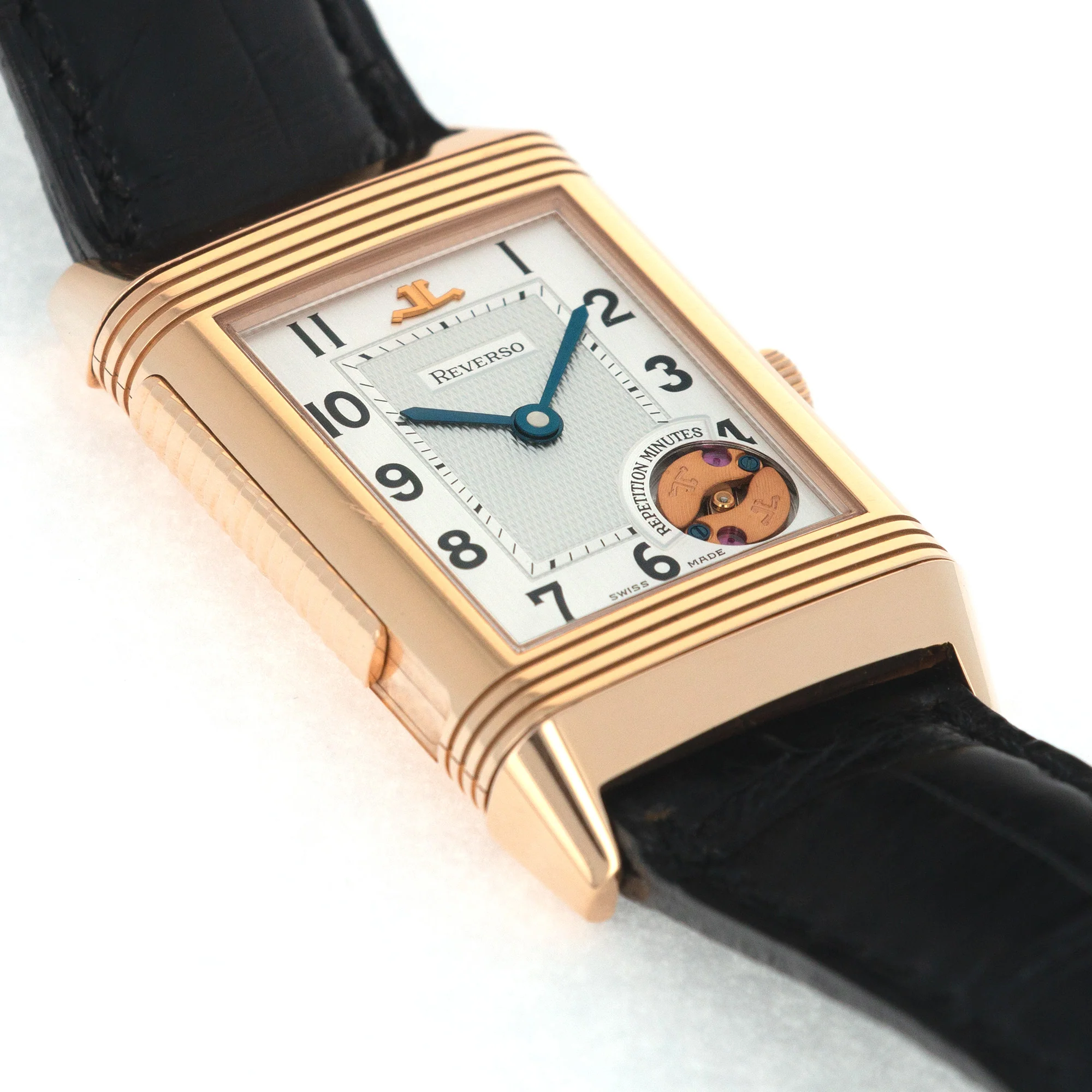 Jaeger Lecoultre Rose Gold Minute Repeater Reverso Watch, Ref. 270.2.73 - Image 6