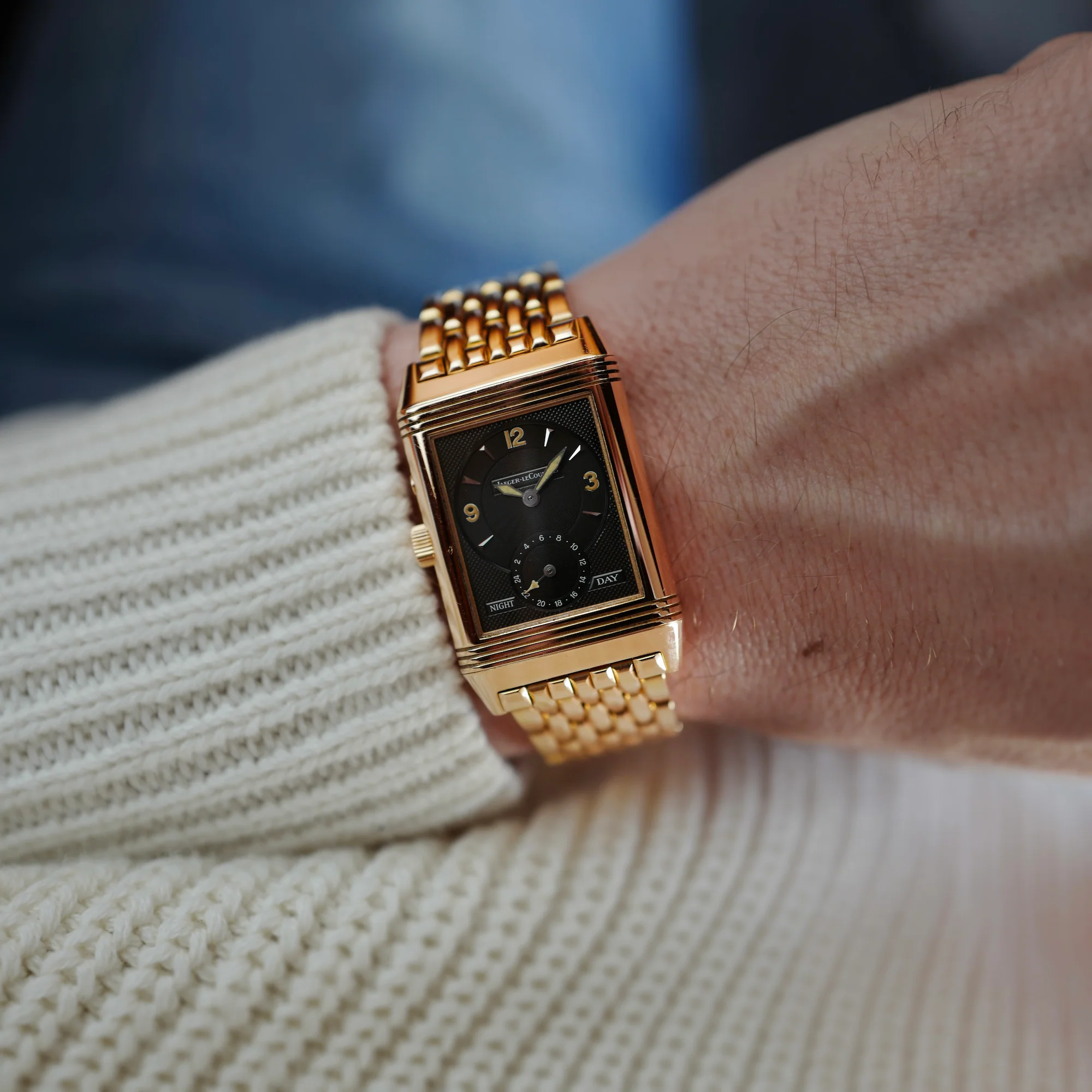 Jaeger Lecoultre Rose Gold Reverso Day Night Duoface Ref. 270.2.54 - Image 3