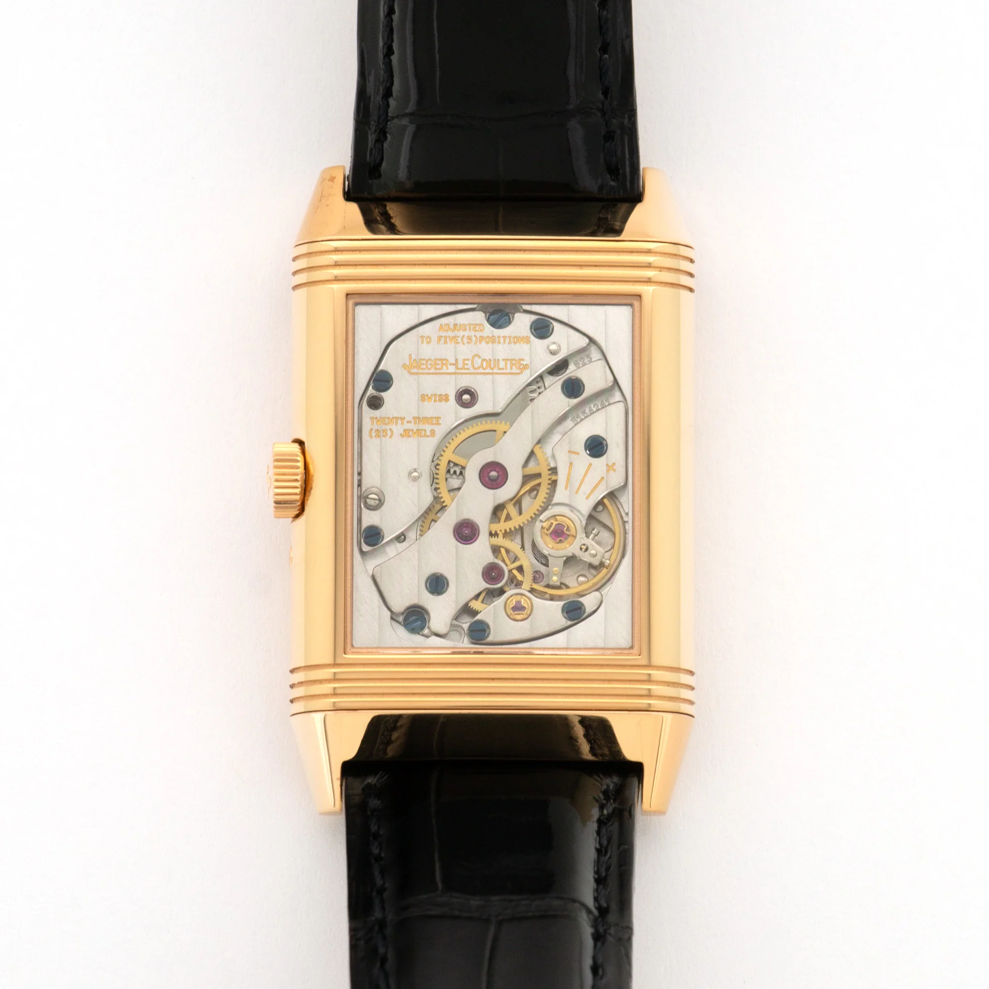 Jaeger Lecoultre Rose Gold Reverso Sun Moon Watch Ref. Q2752420 - Image 4