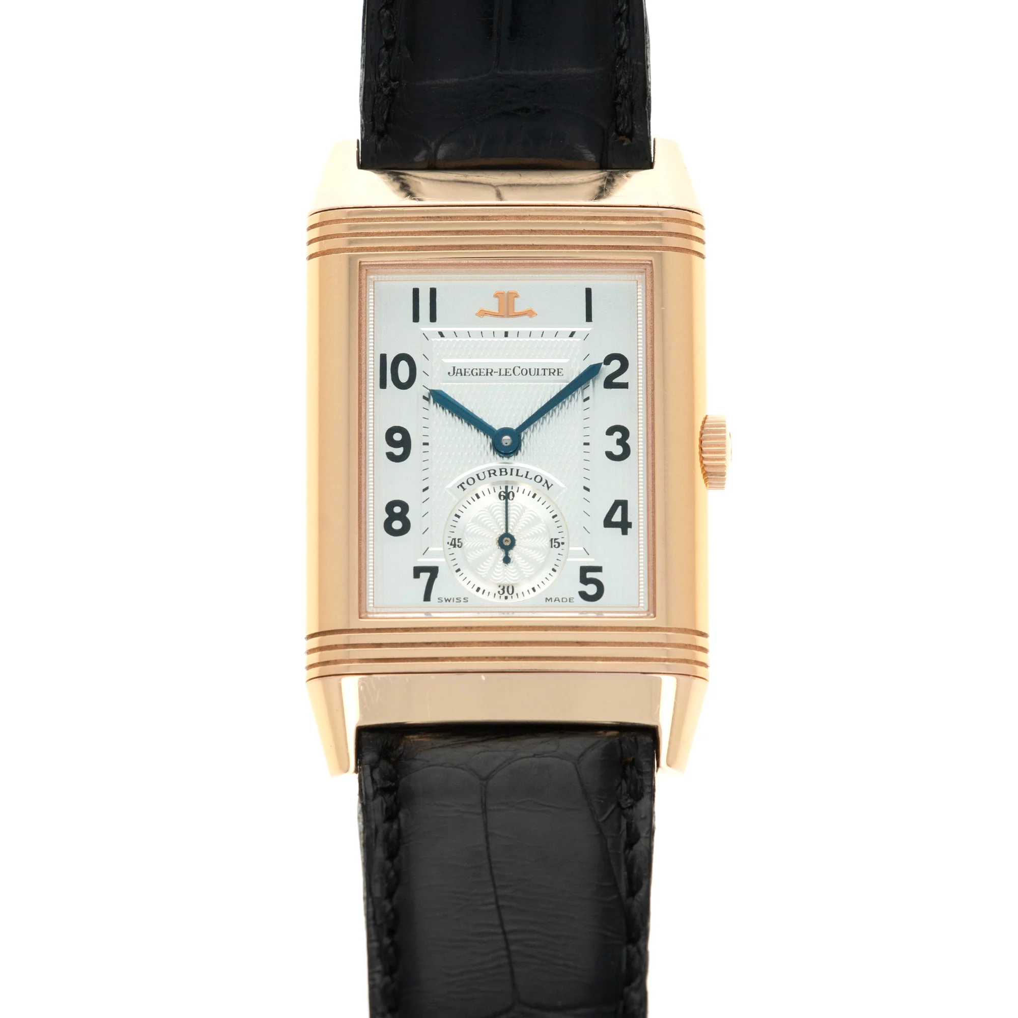 Jaeger Lecoultre Rose Gold Reverso Tourbillon Watch, Ref. 270.2.68