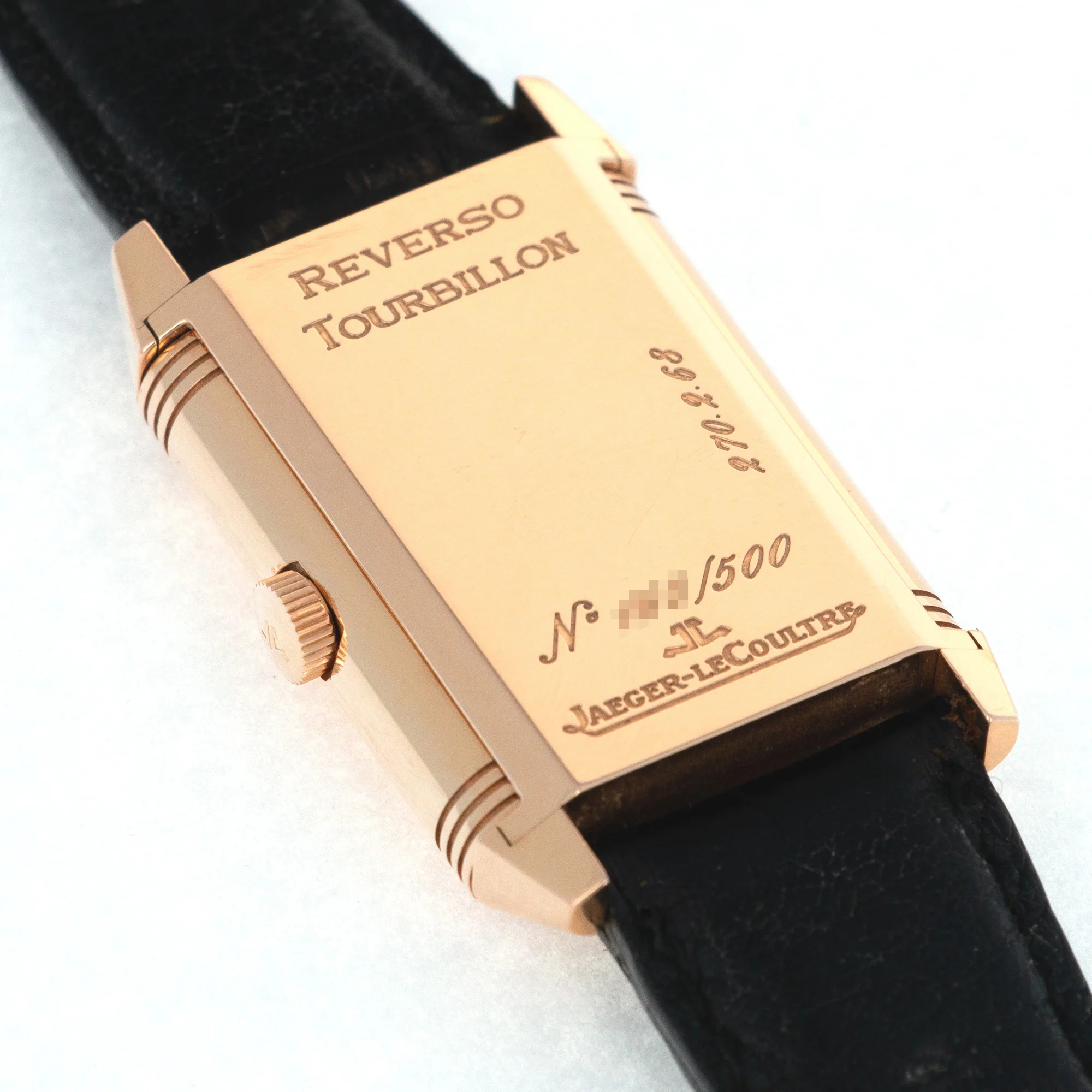 Jaeger Lecoultre Rose Gold Reverso Tourbillon Watch, Ref. 270.2.68 - Image 8