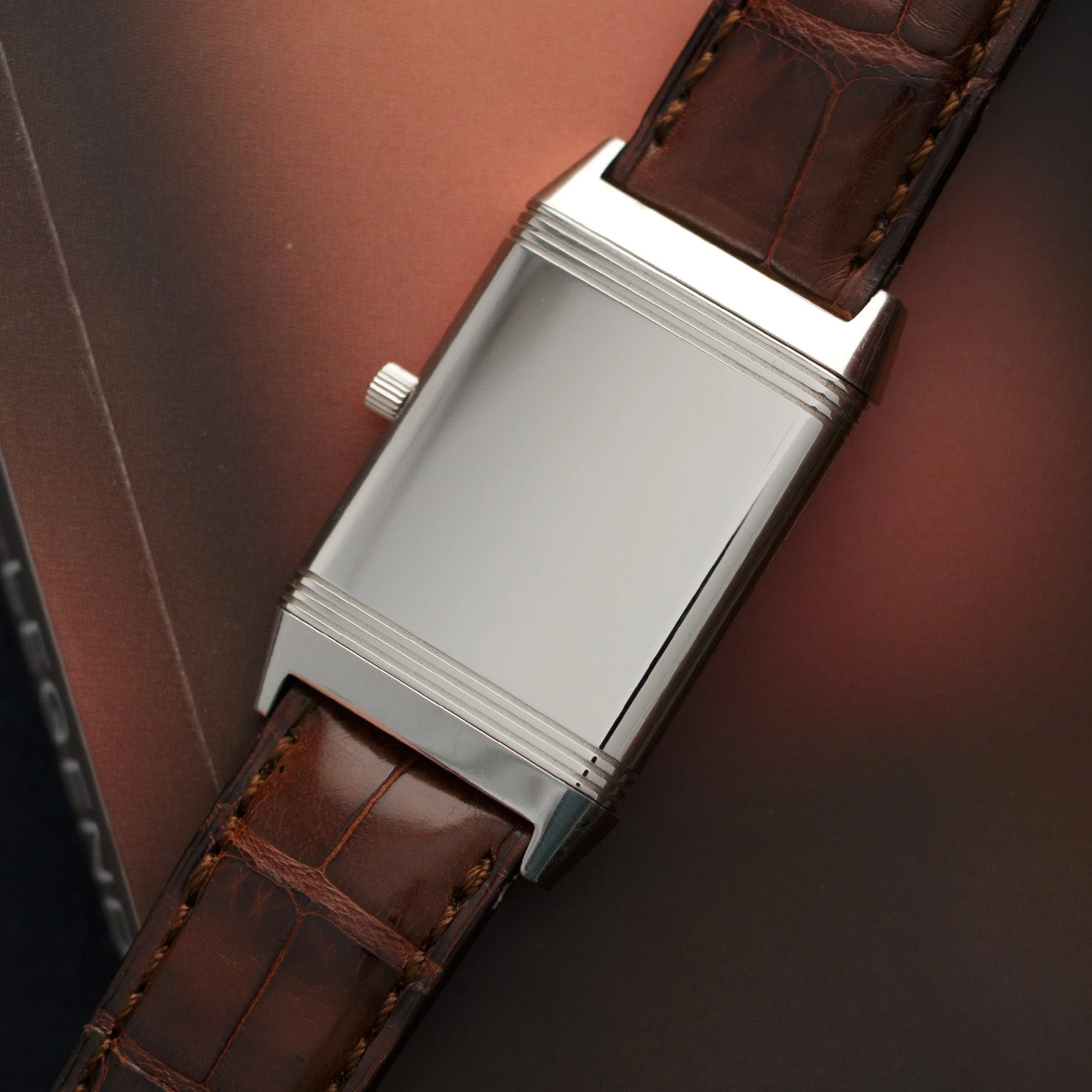Jaeger Lecoultre White Gold Reverso Watch - Image 2