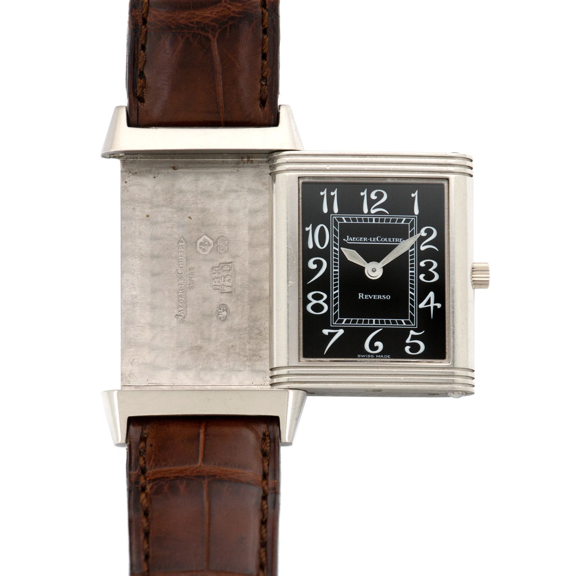 Jaeger Lecoultre White Gold Reverso Watch - Image 3