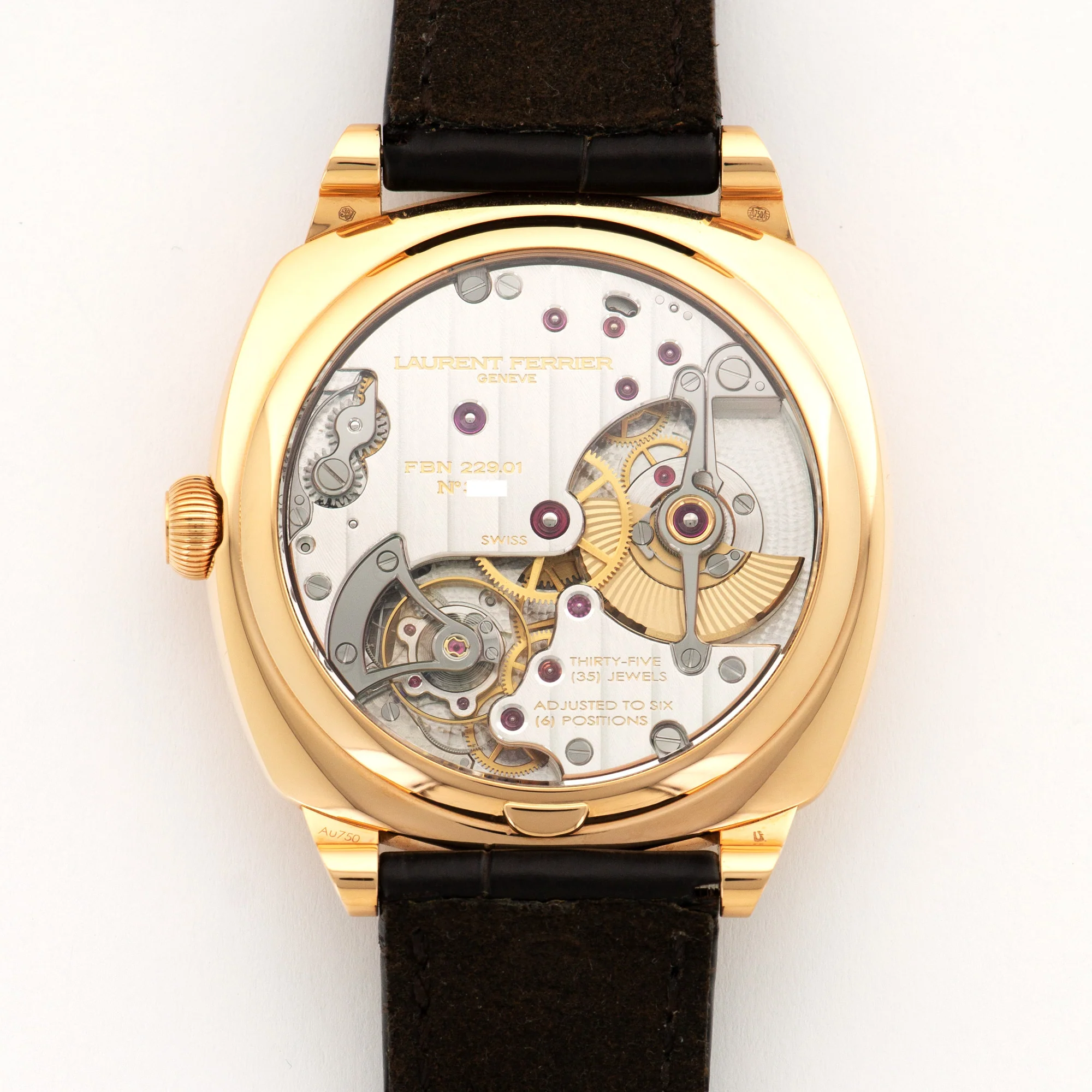 Laurent Ferrier Rose Gold Galet Square Watch - Image 4