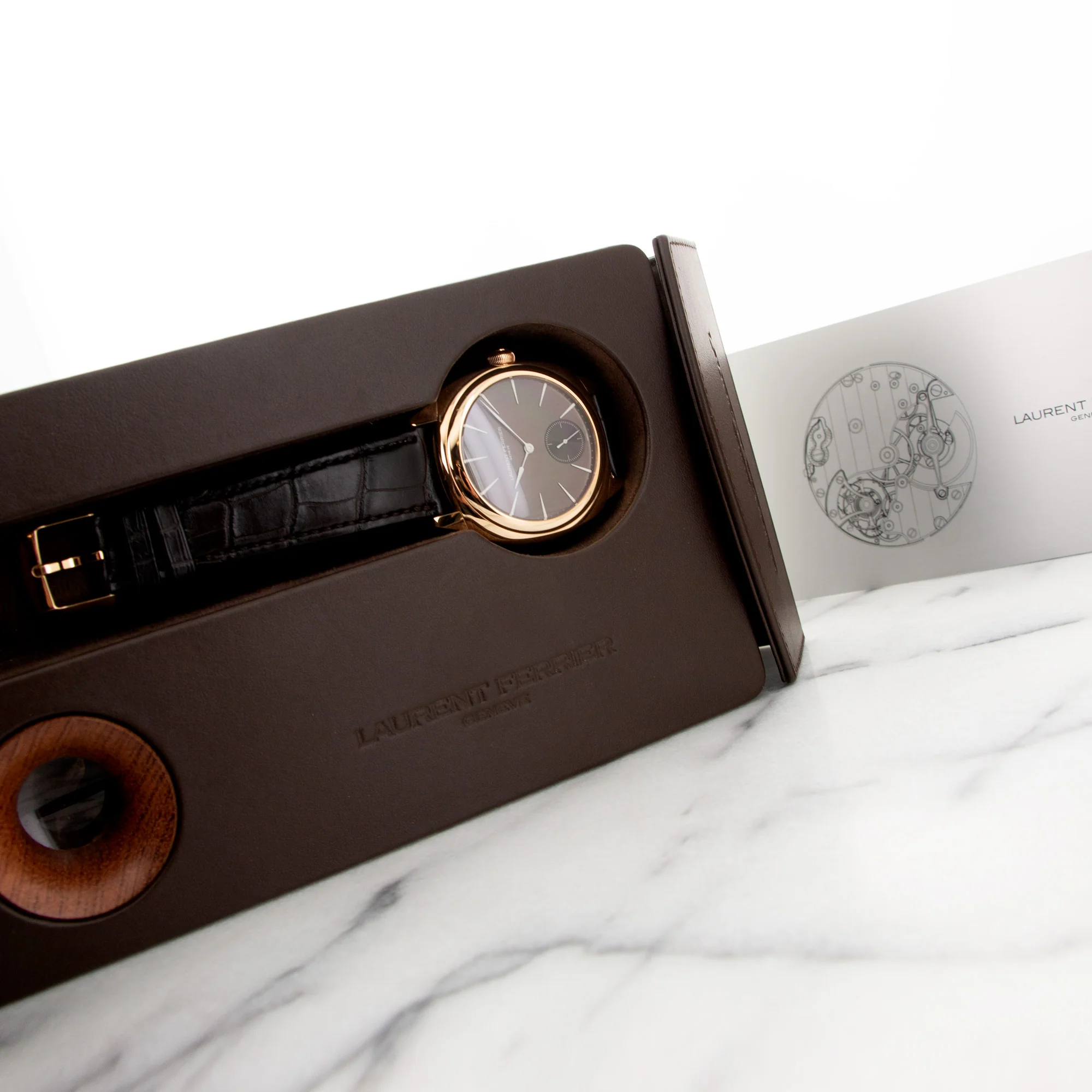 Laurent Ferrier Rose Gold Galet Square Watch - Image 6