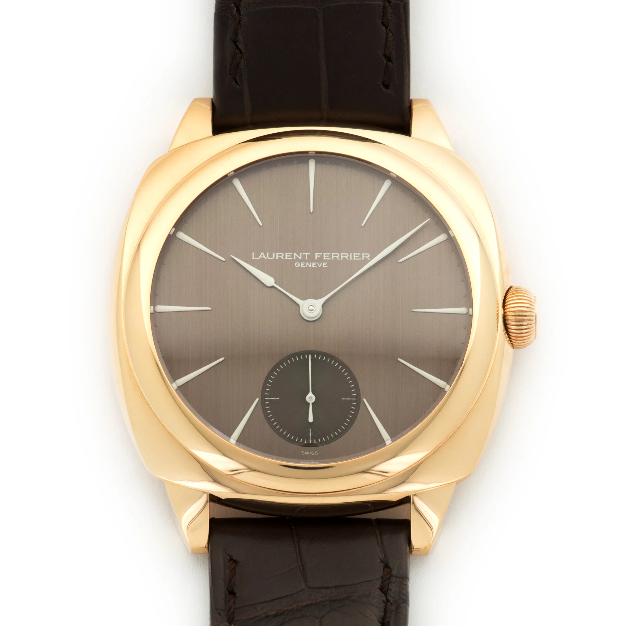 Laurent Ferrier Rose Gold Galet Square Watch