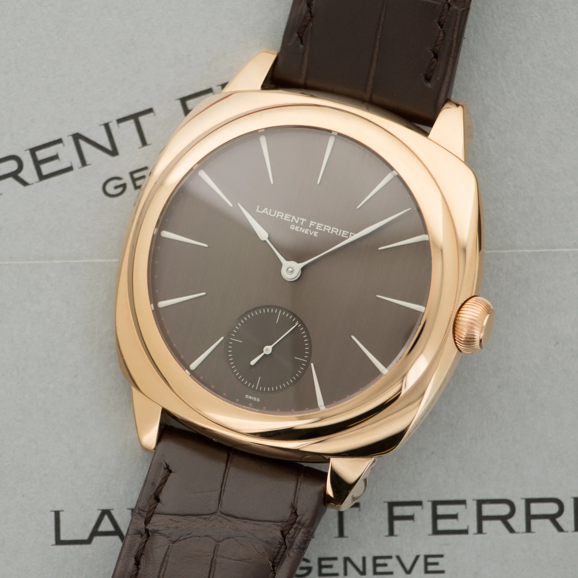 Laurent Ferrier Rose Gold Galet Square Watch - Image 2