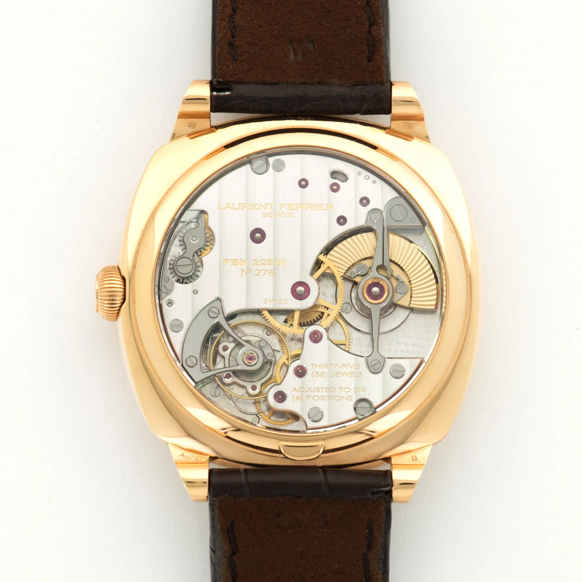 Laurent Ferrier Rose Gold Galet Square Watch - Image 3