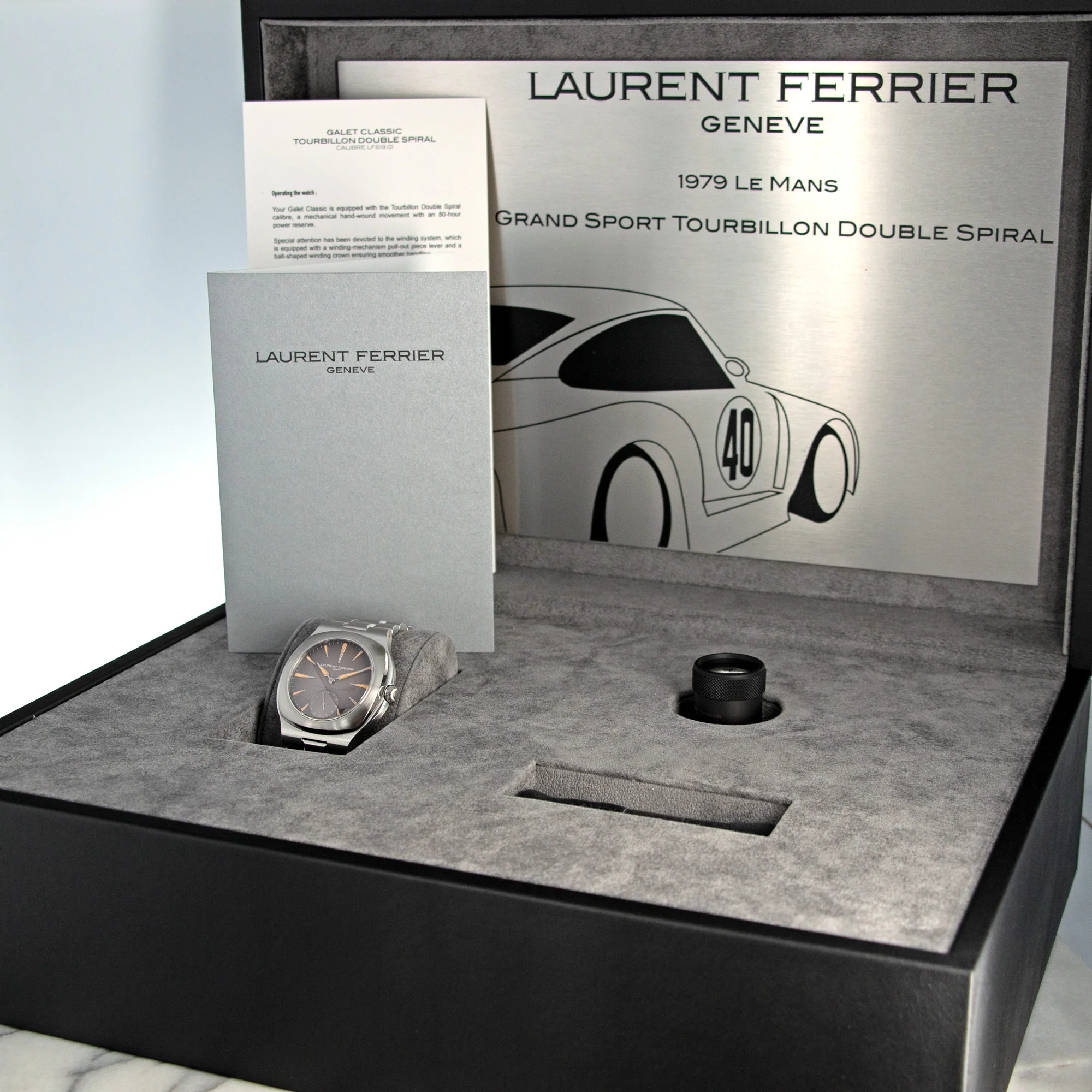Laurent Ferrier Steel Tourbillon Grand Sport Watch, Ref. LF 619.01 - Image 6