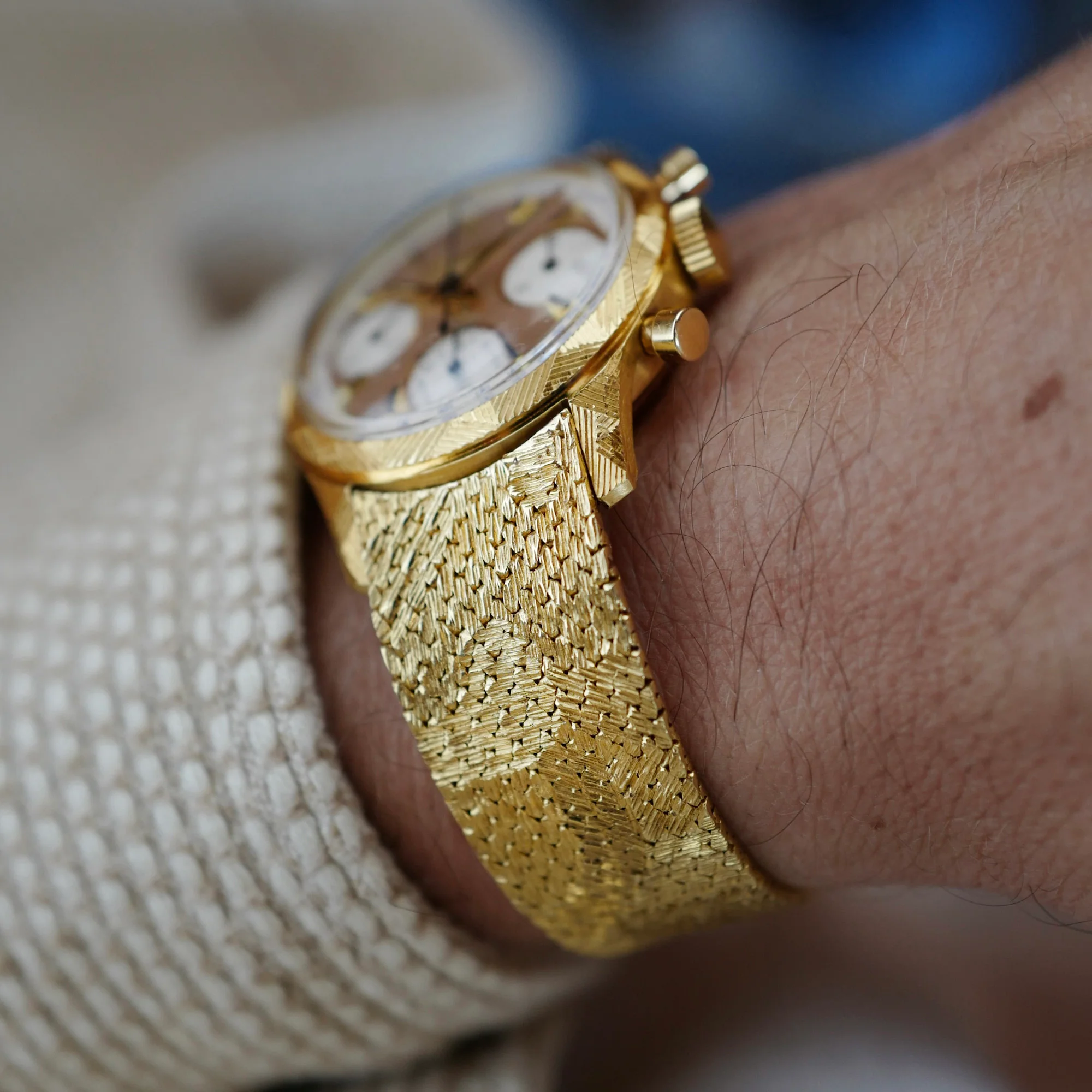 Jaeger LeCoultre Yellow Gold Chronograph Valjoux 72 - Image 6
