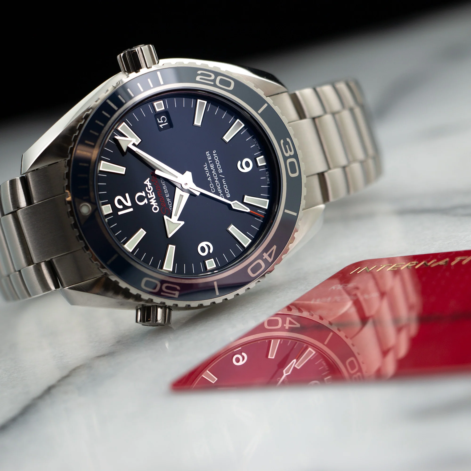 Omega Titanium Seamaster Planet Ocean Co-Axial Watch - Image 6