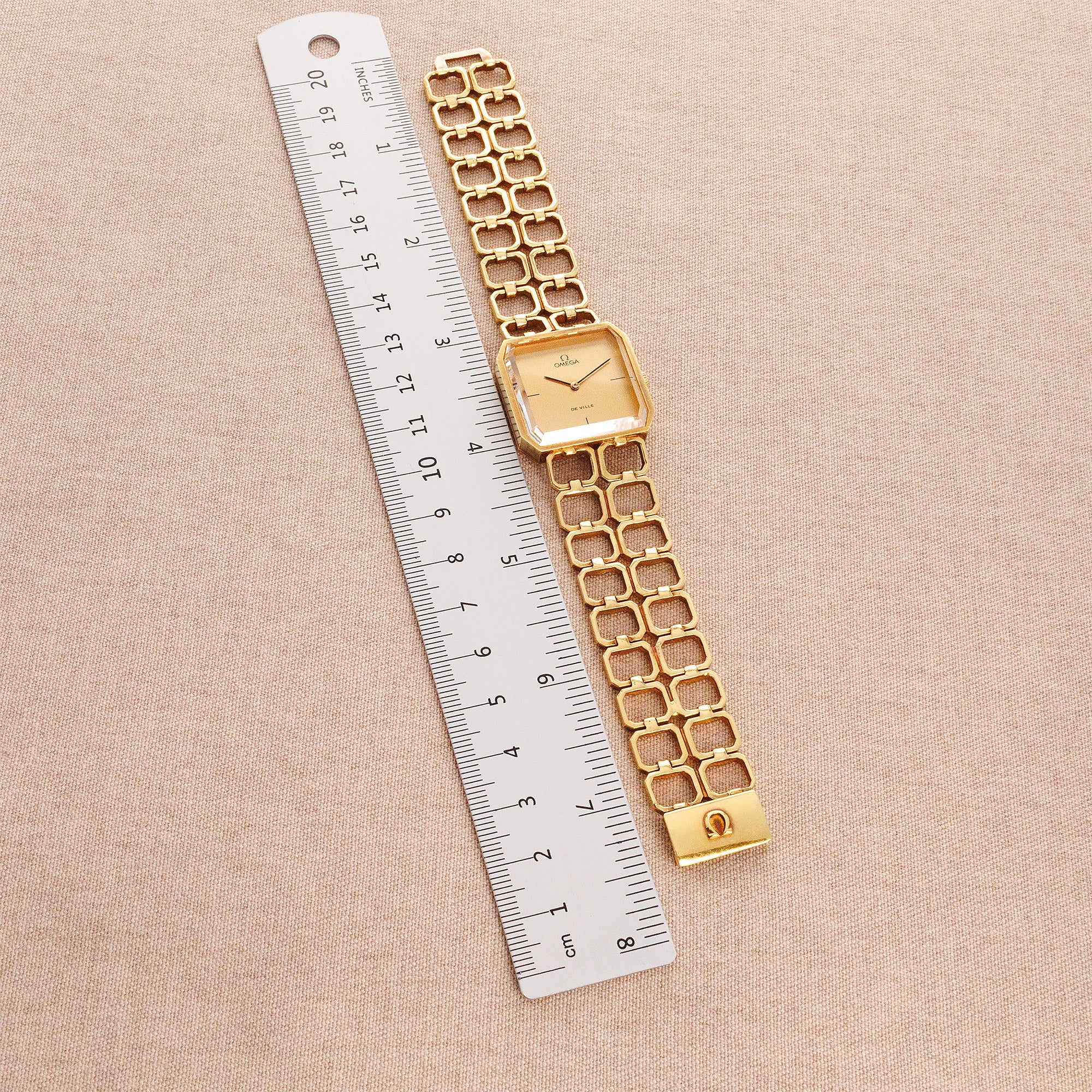 Omega Yellow Gold Vintage De Ville Bracelet Watch - Image 6