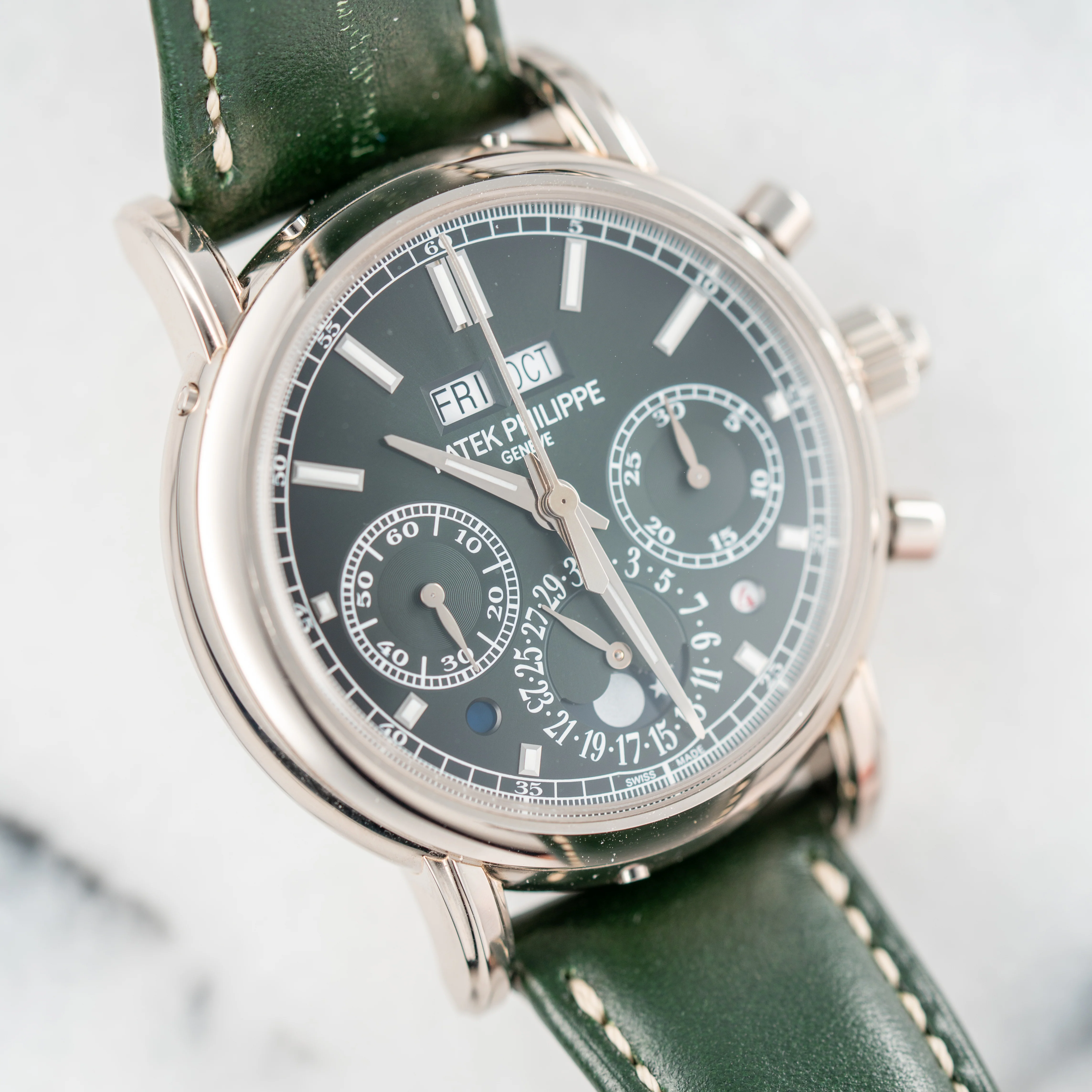 Patek Philippe White Gold Perpetual Calendar Chronograph Ref. 5204 (New Arrival) - Image 8