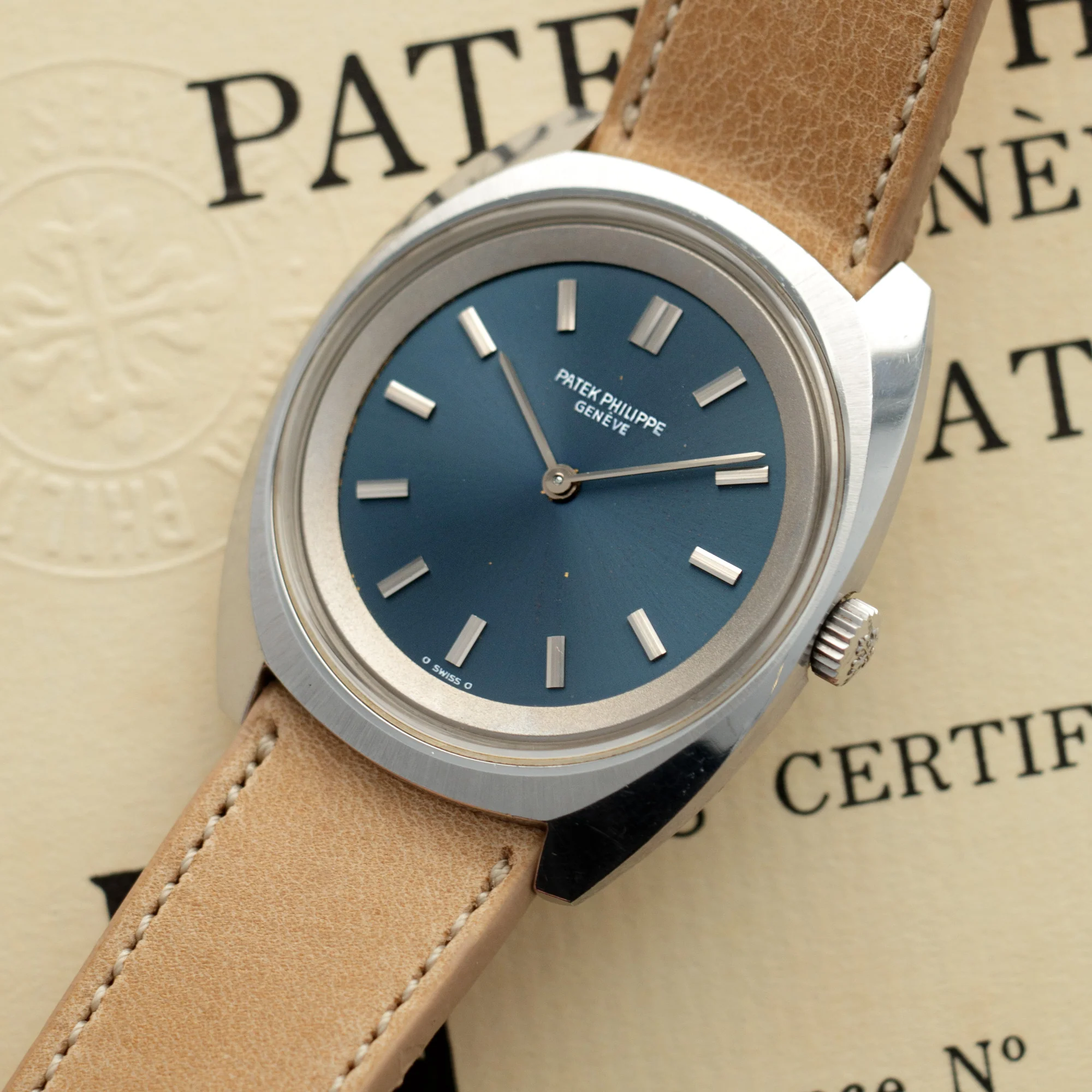 Patek Philippe Steel Tonneau Watch Ref. 3579 - Image 2