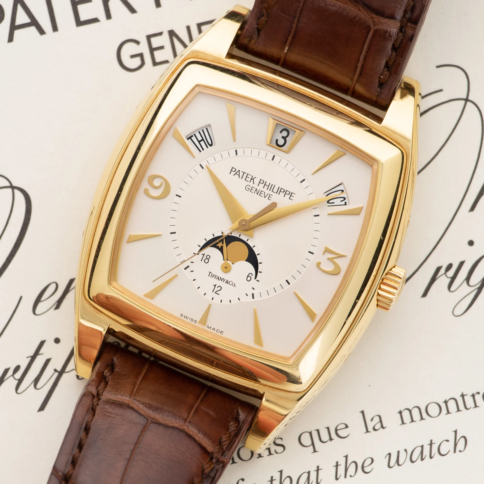Patek Philippe Annual Calendar Moonphase Watch Ref. 5135 Retailed by Tiffany & Co. - Image 2