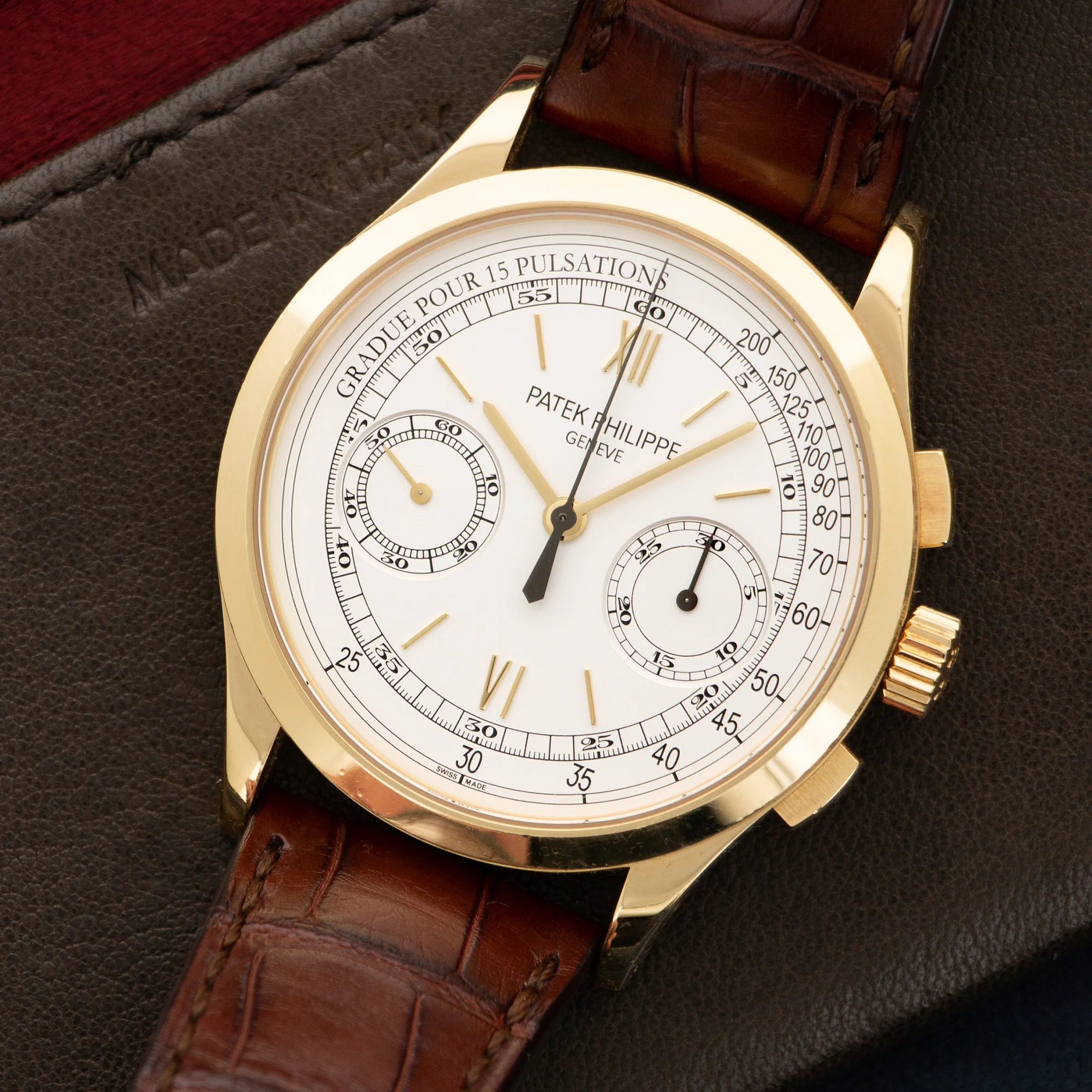 Patek Philippe Yellow Gold Chronograph Watch, Ref. 5170 - Image 2