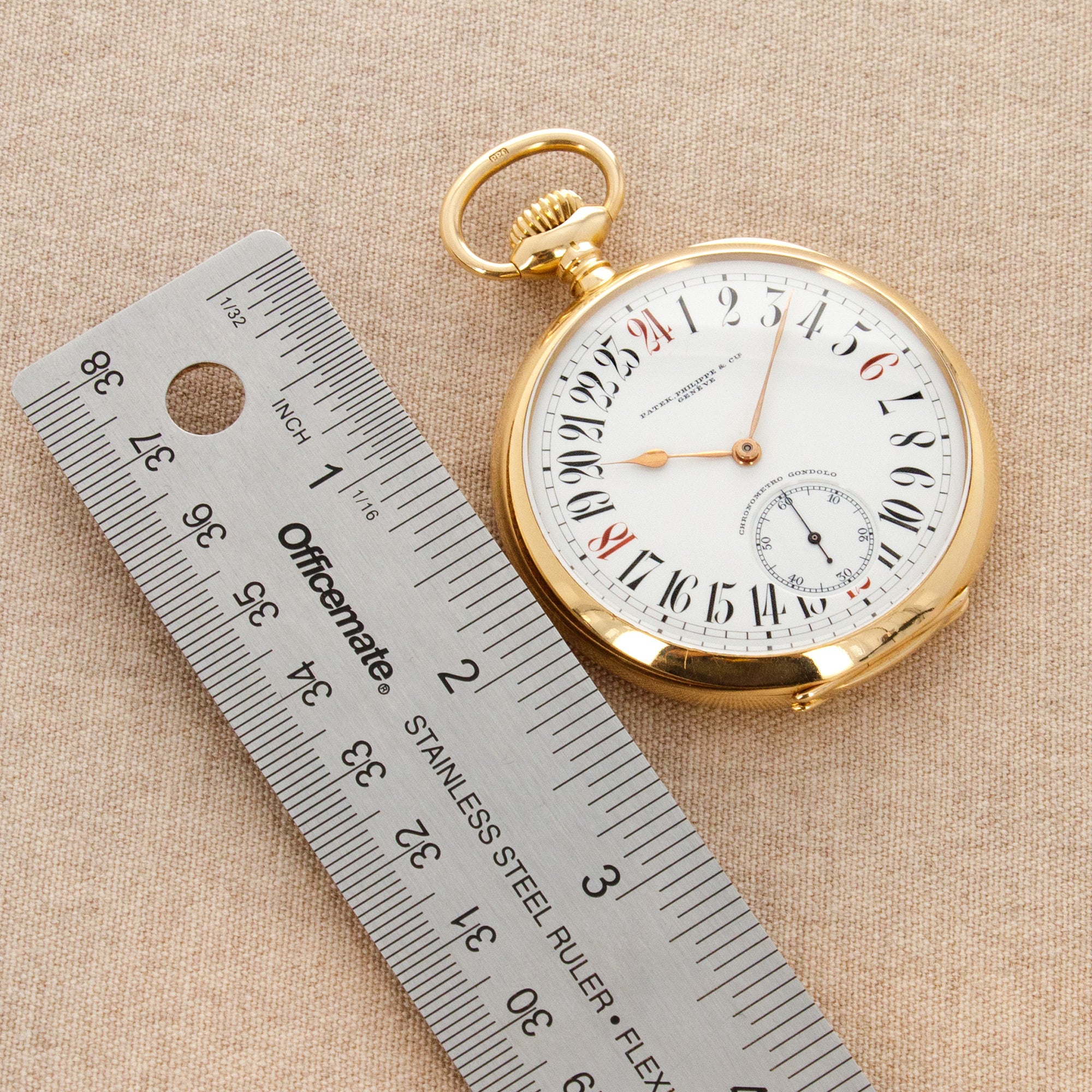 Patek Philippe Chronometro Gondolo 24 Hour Pocket Watch - Image 4