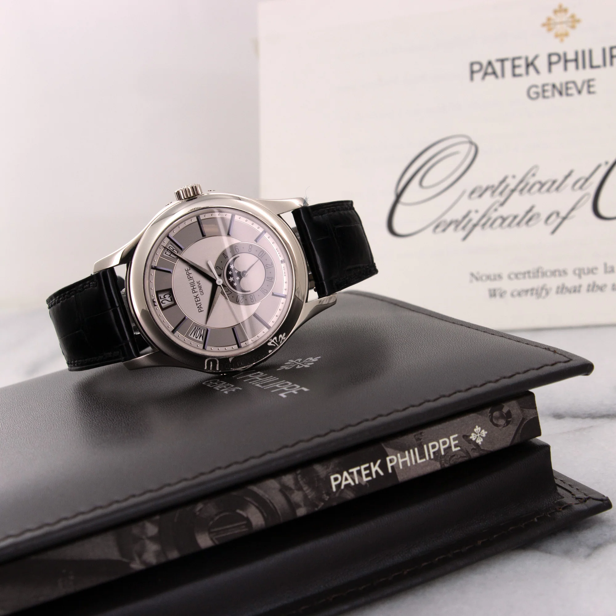 Patek Philippe Complications White Gold Annual Calendar Watch Ref. 5205 - Image 6