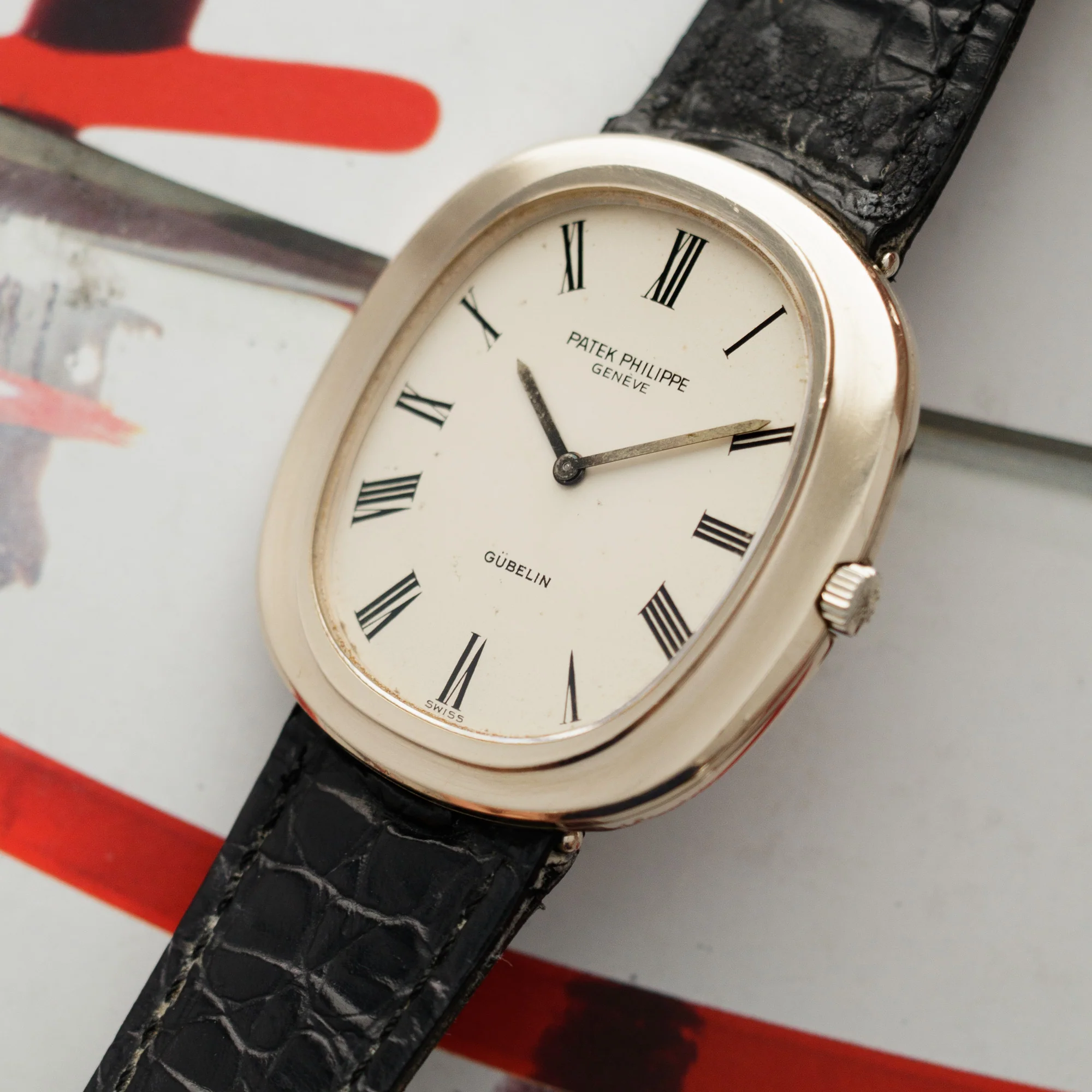 Patek Philippe Ellipse White Gold Retailed by Gubelin Ref. 3589 - Image 2