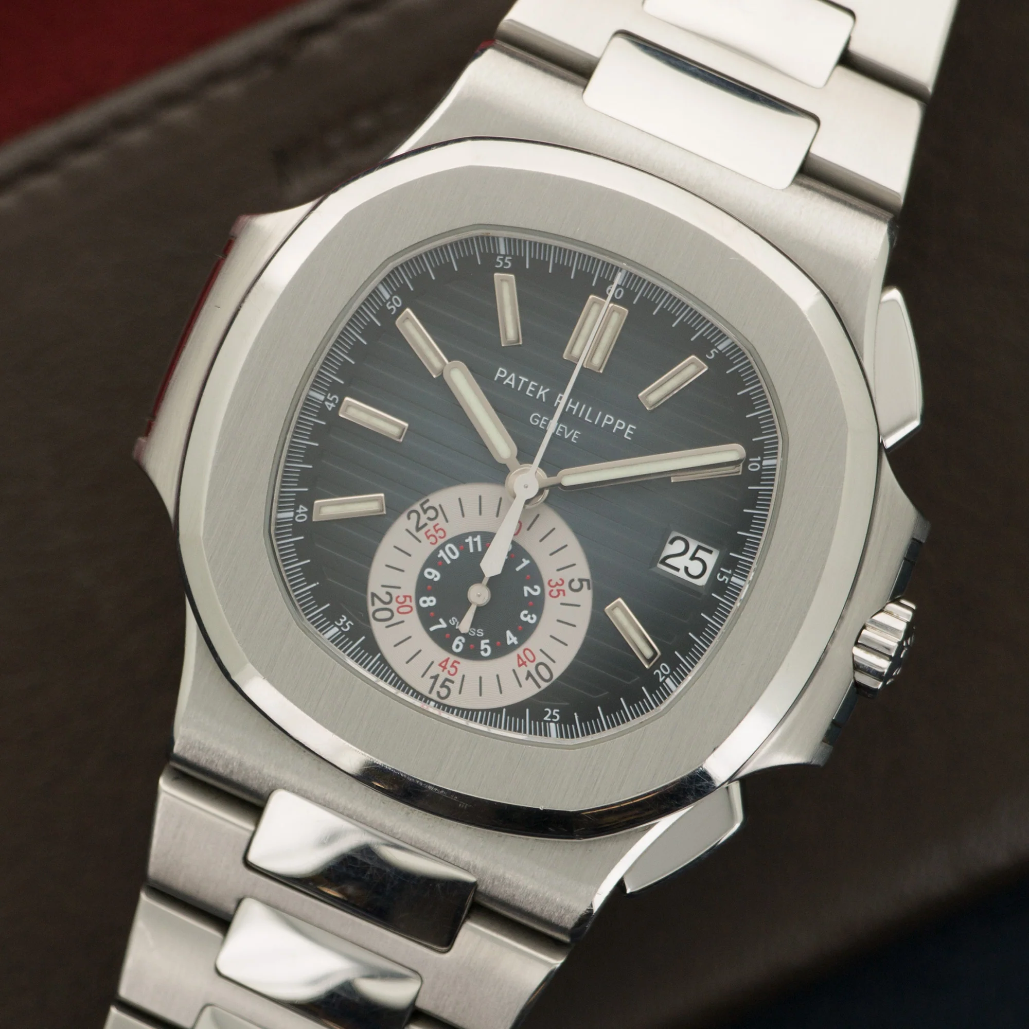 Patek Philippe Nautilus Chronograph Blue Watch Ref. 5980 - Image 2