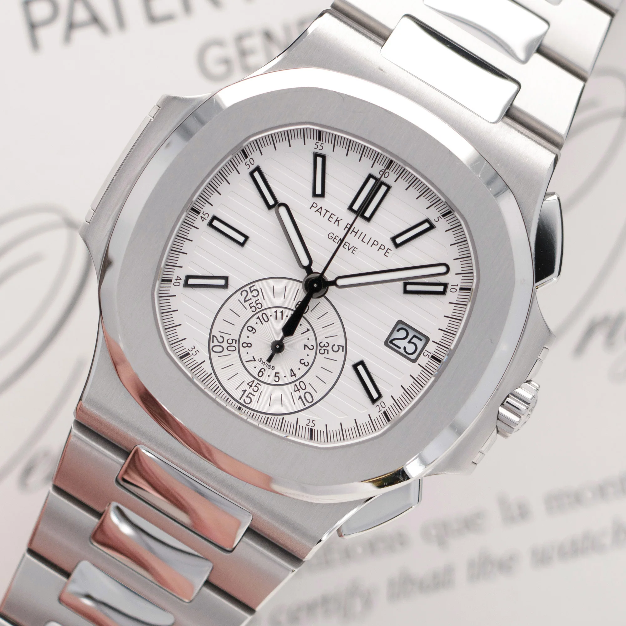 Patek Philippe Nautilus Chronograph Watch Ref. 5980 - Image 2