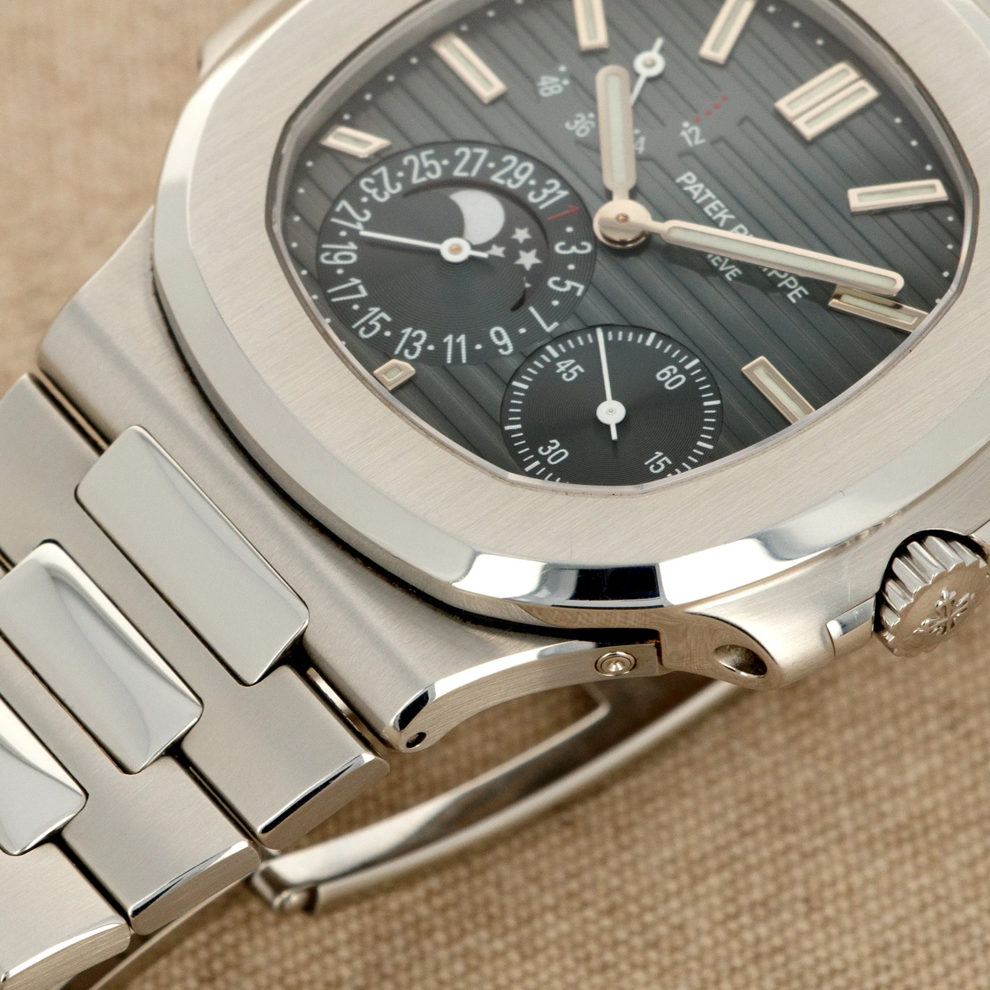 Patek Philippe Nautilus Moonphase Watch Ref. 5712 with Original Box and Papers - Image 5