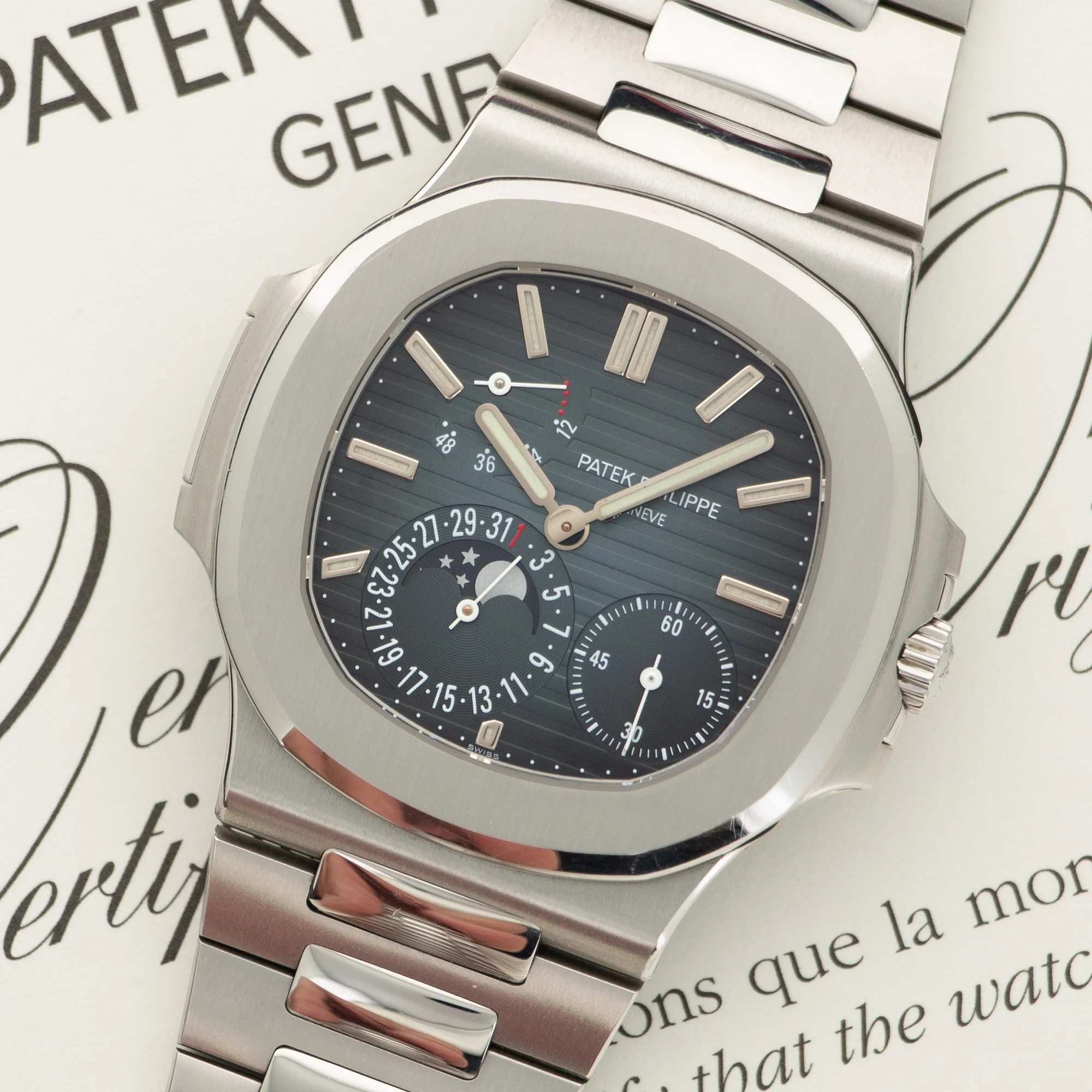 Patek Philippe Nautilus Moonphase Watch Ref. 5712 - Image 2