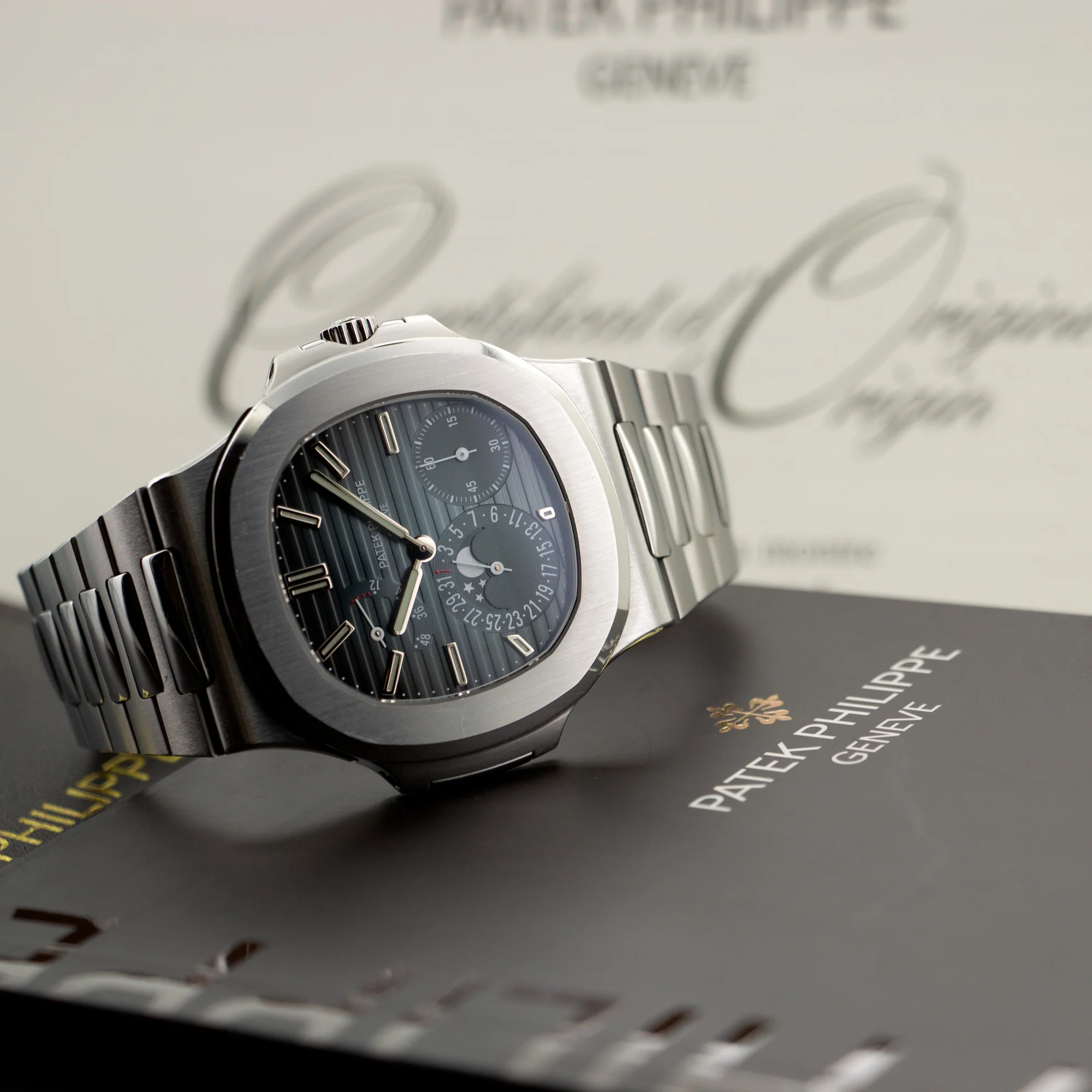 Patek Philippe Nautilus Moonphase Watch Ref. 5712 - Image 6