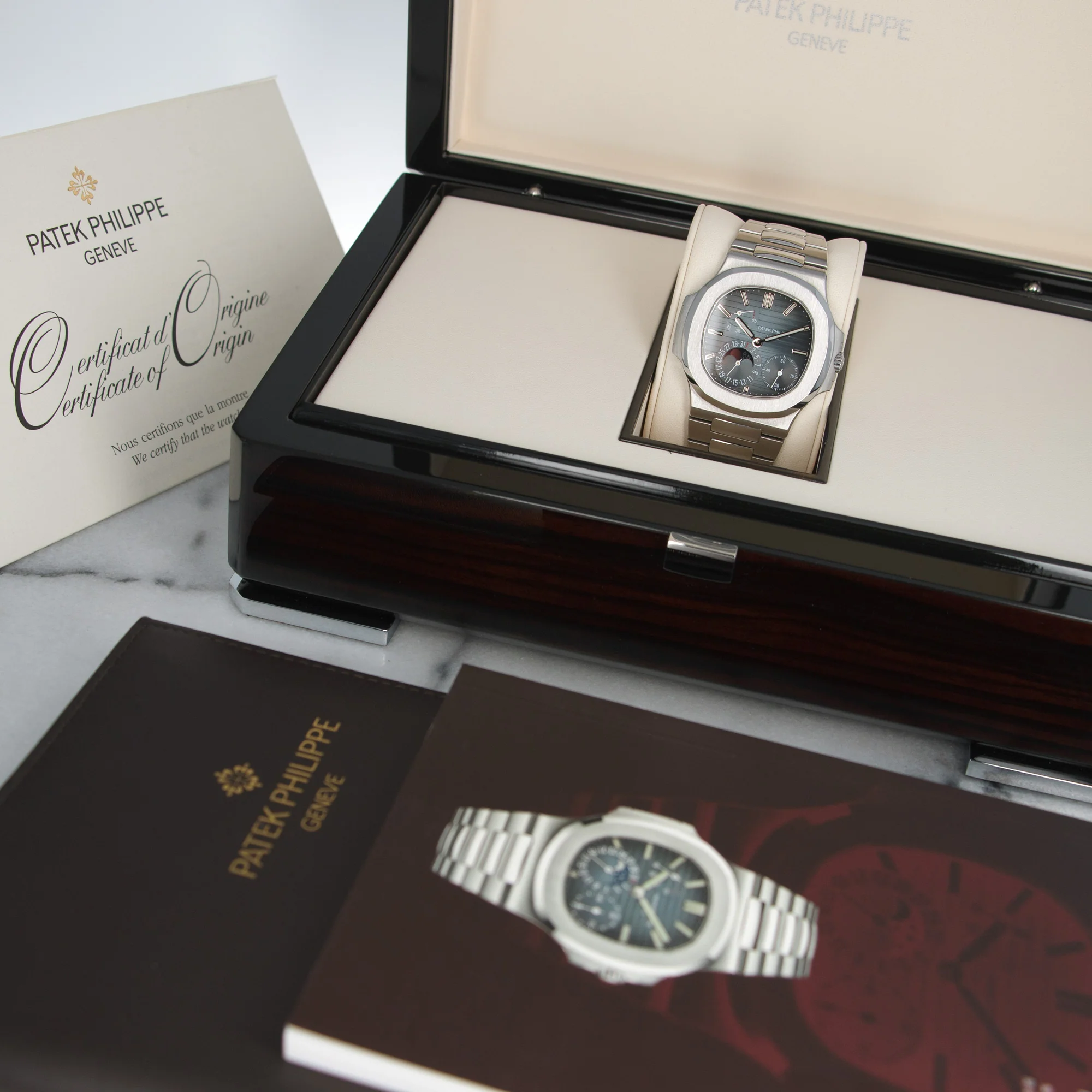 Patek Philippe Nautilus Moonphase Watch Ref. 5712 - Image 6