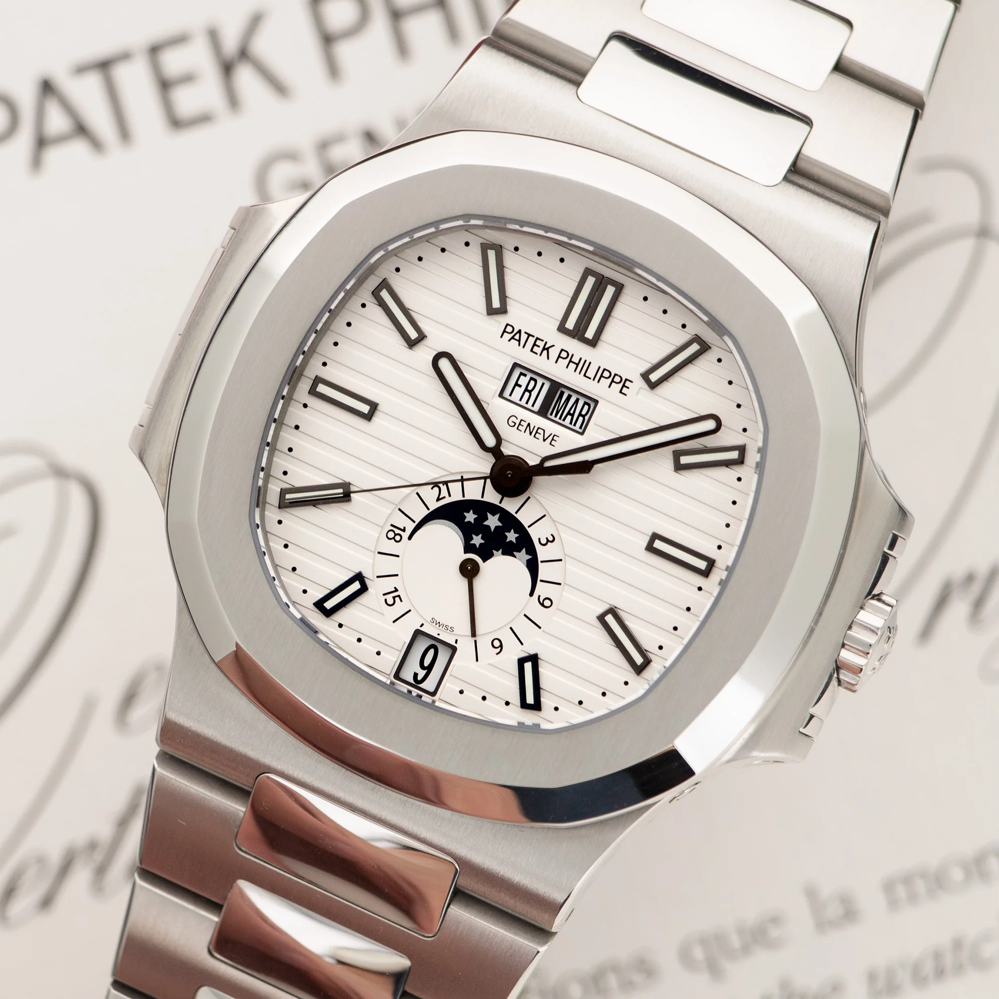 Patek Philippe Nautilus Moonphase Watch Ref. 5726 - Image 2