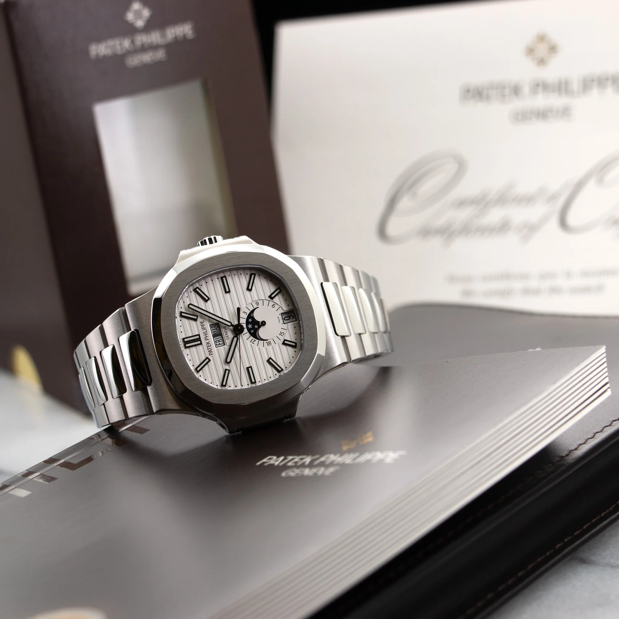Patek Philippe Nautilus Moonphase Watch Ref. 5726 - Image 5
