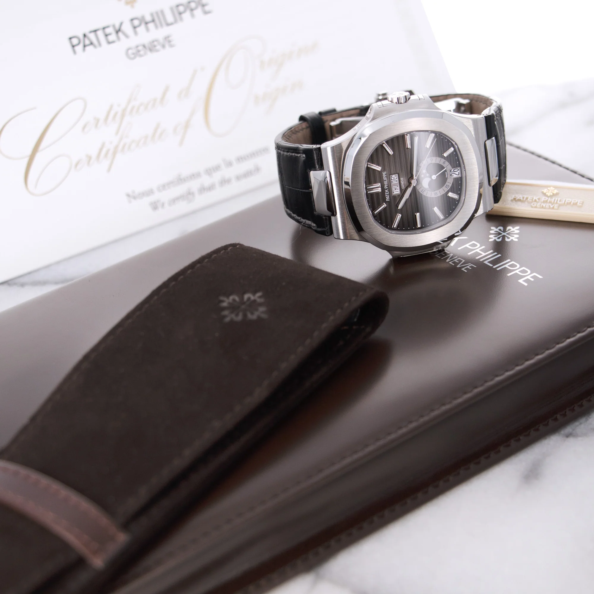 Patek Philippe Nautilus Moonphase Watch Ref. 5726 - Image 5
