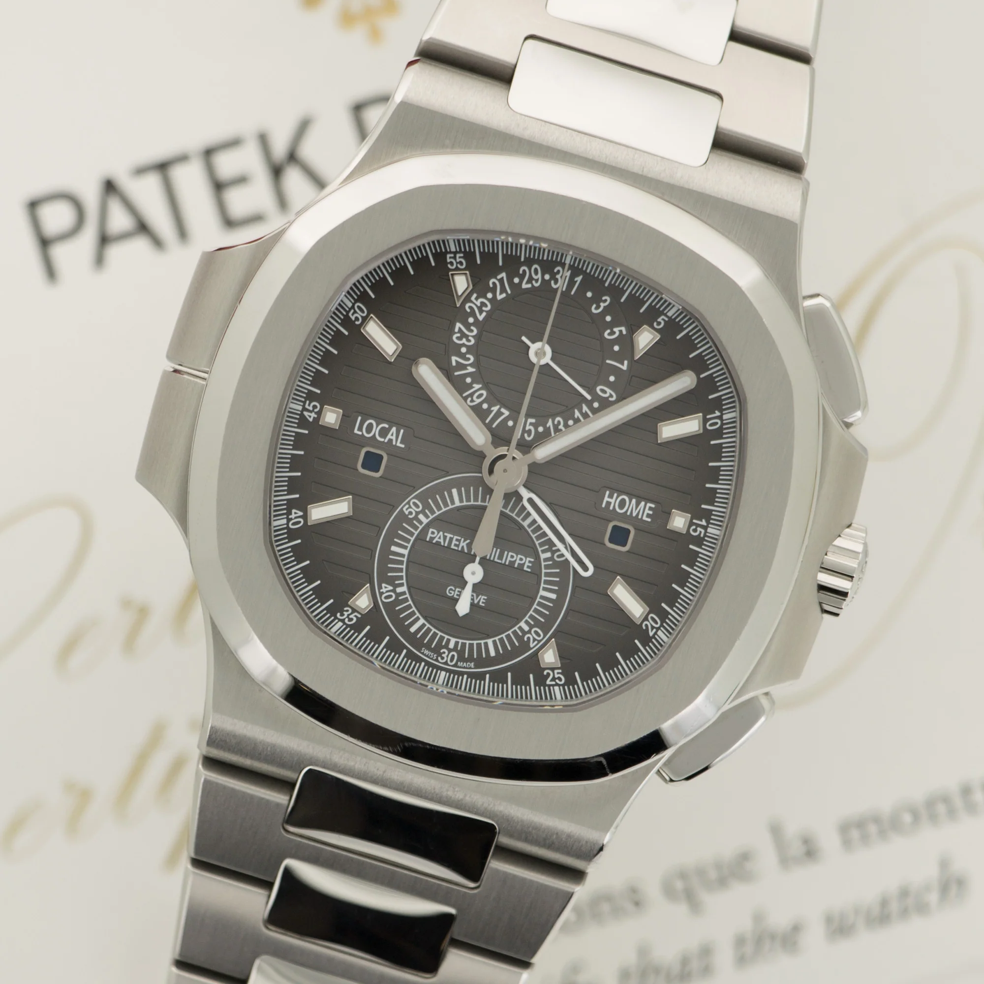 Patek Philippe Nautilus Travel Time Chronograph Watch Ref. 5990 - Image 2