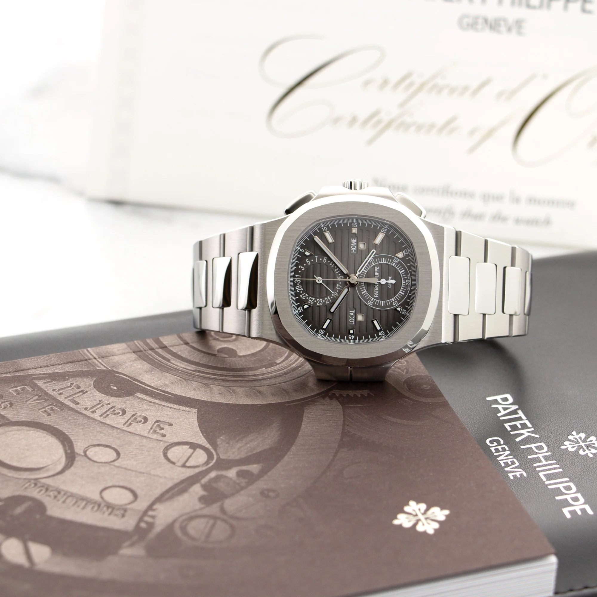 Patek Philippe Nautilus Travel Time Chronograph Watch Ref. 5990 - Image 5