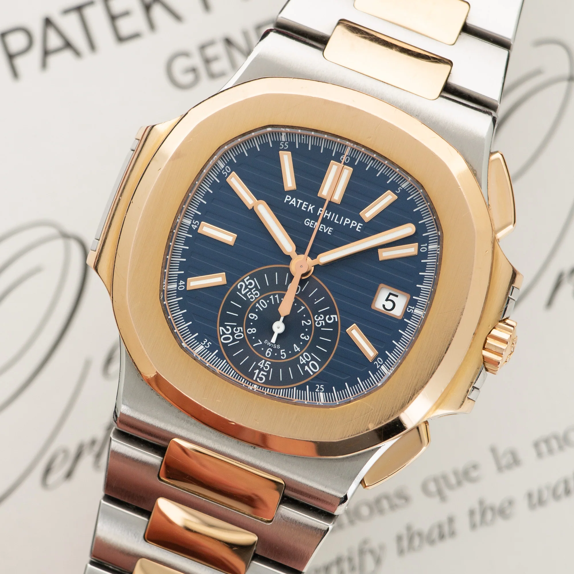 Patek Philippe Nautilus Two Tone Ref. 5980/1AR - Image 2