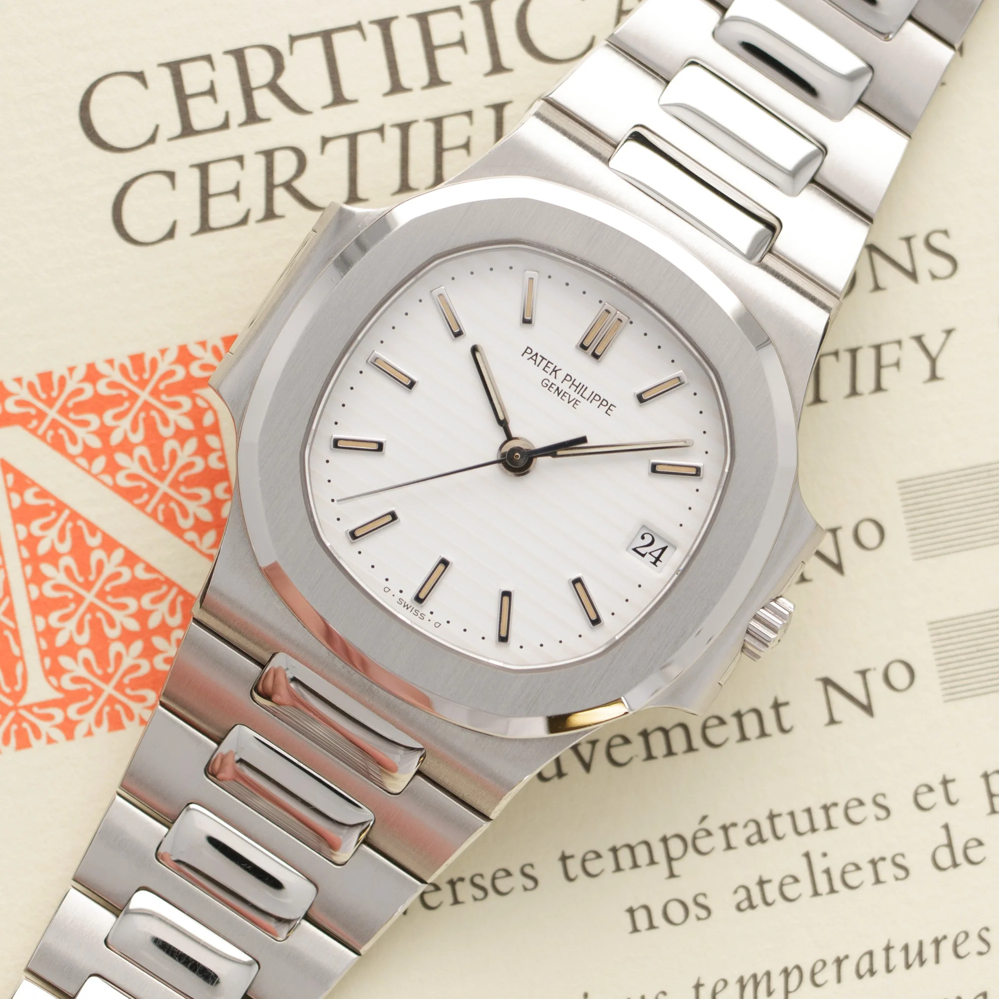 Patek Philippe Nautilus Watch Ref. 3800, with Original Box and Papers - Image 2
