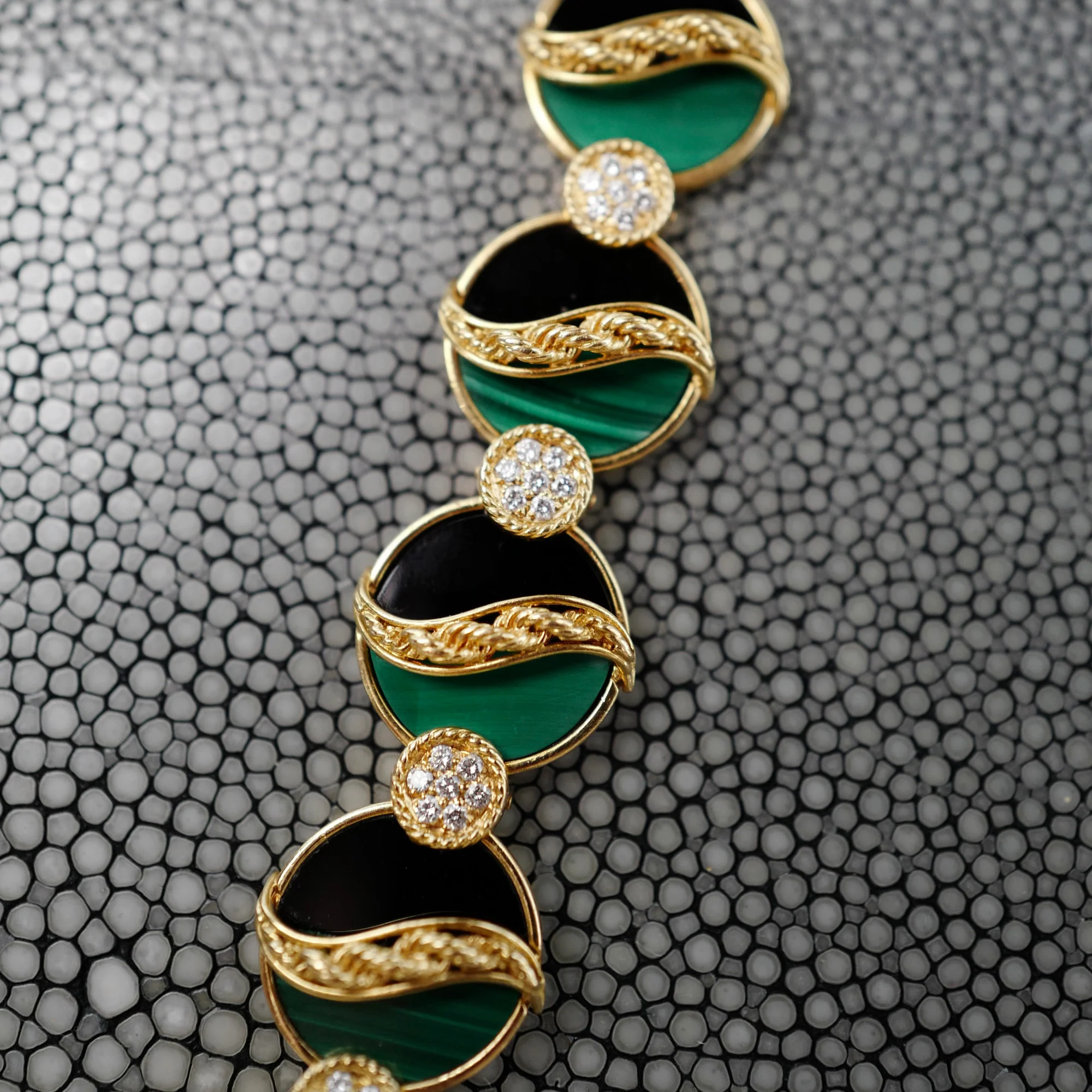 Patek Philippe Onyx, Malachite & Diamond Watch Ref. 4282 - Image 6