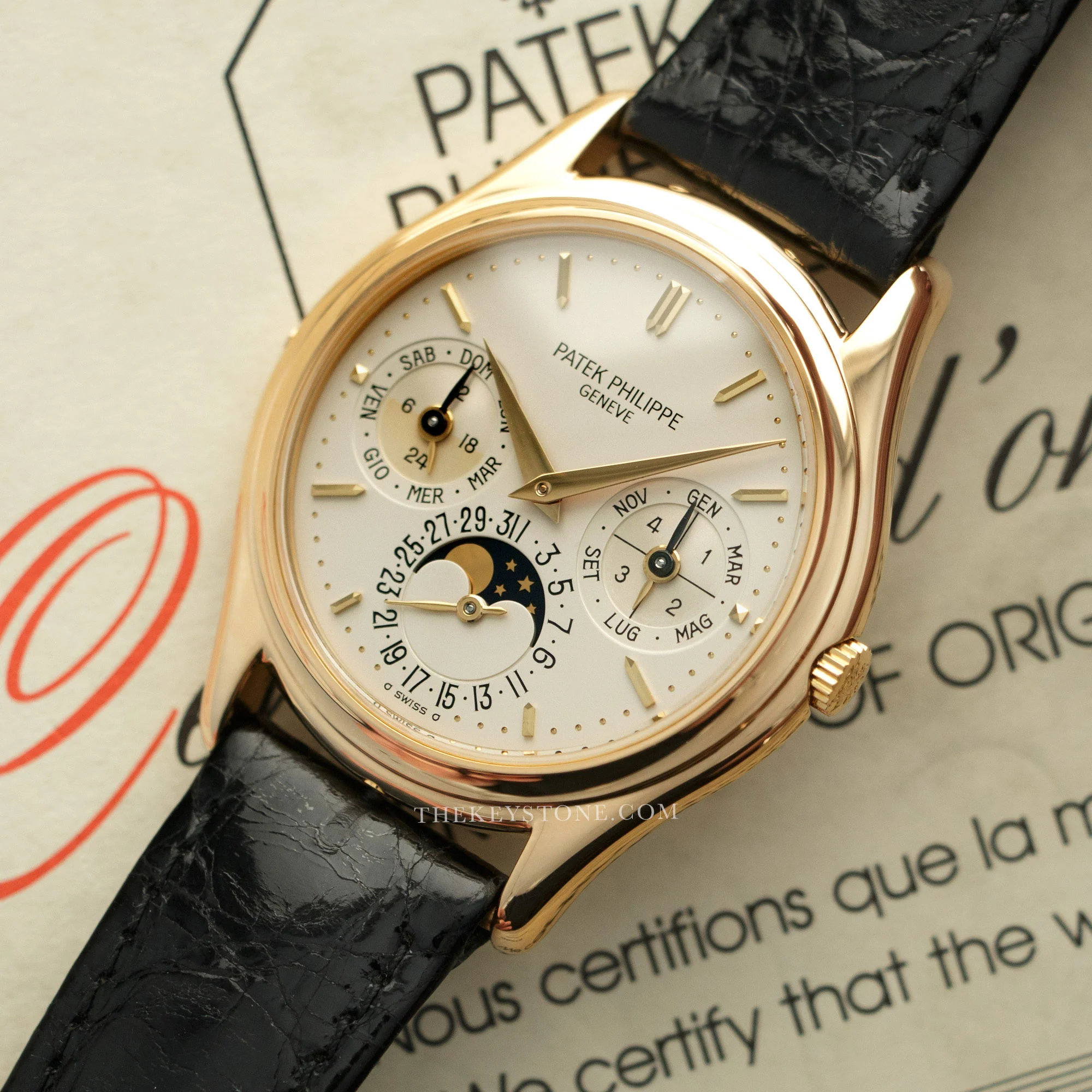 Patek Philippe Perpetual Calendar Automatic Watch Ref. 3940 - Image 2