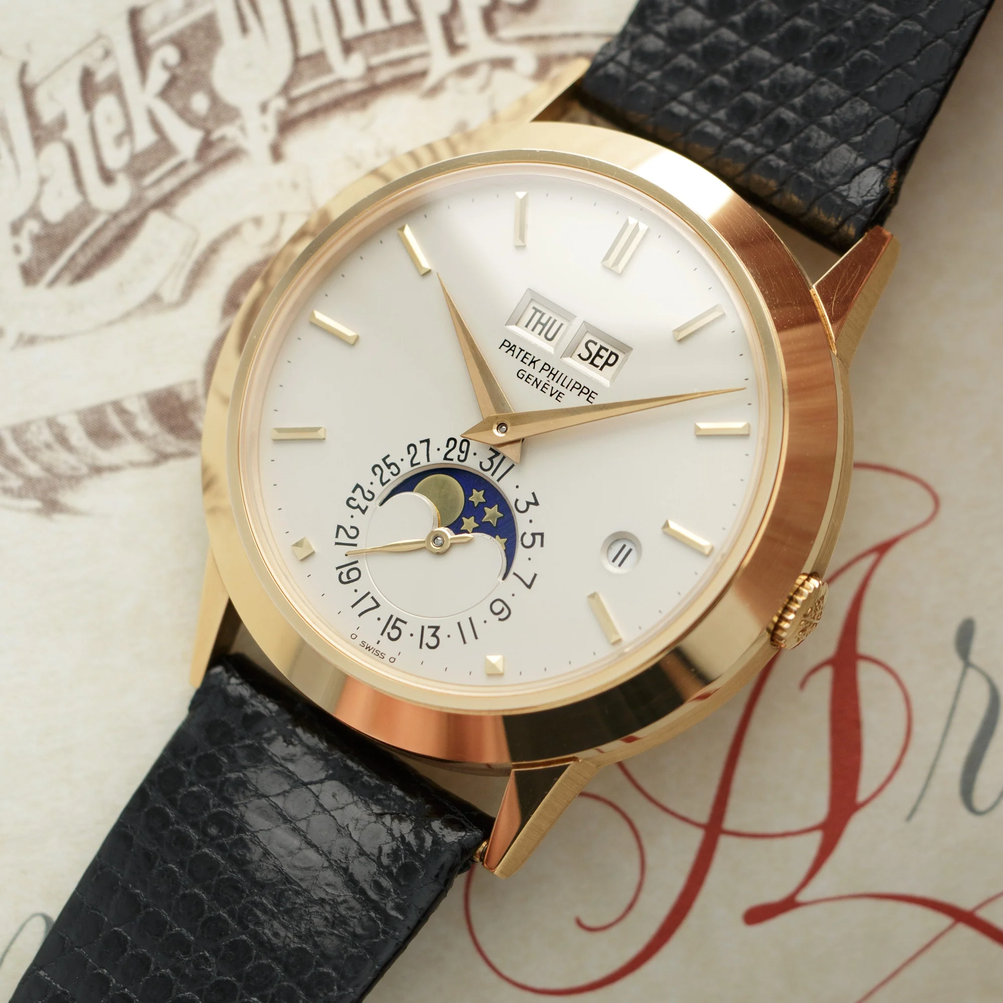 Patek Philippe Perpetual Calendar Watch Ref. 3450 - Image 2