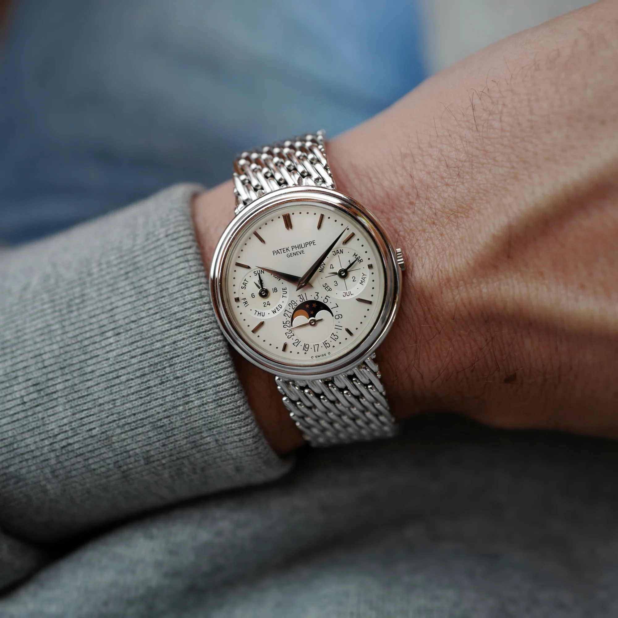 Patek Philippe Perpetual Calendar Watch Ref. 3945 - Image 3