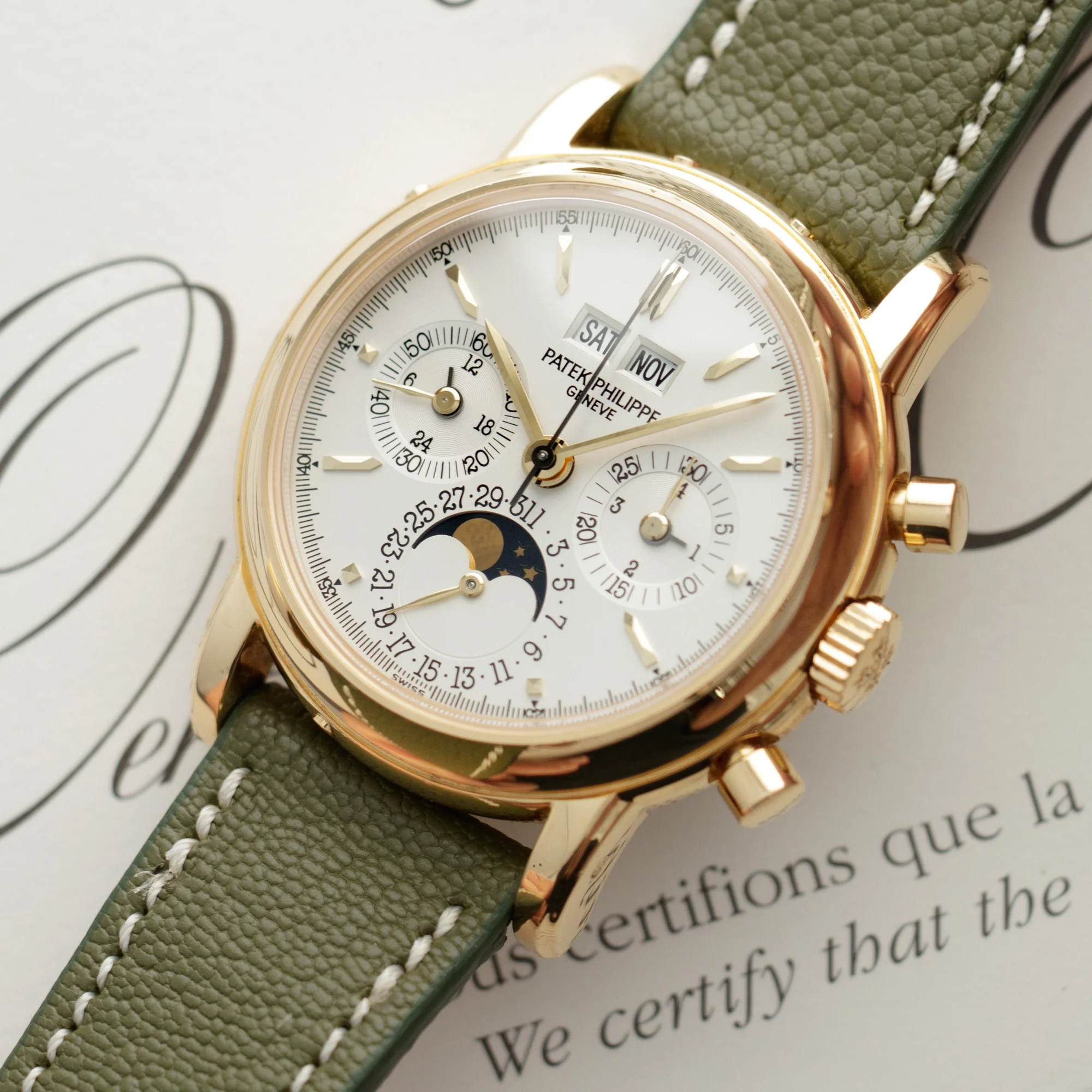 Patek Philippe Perpetual Calendar Yellow Gold Ref. 3970 - Image 2