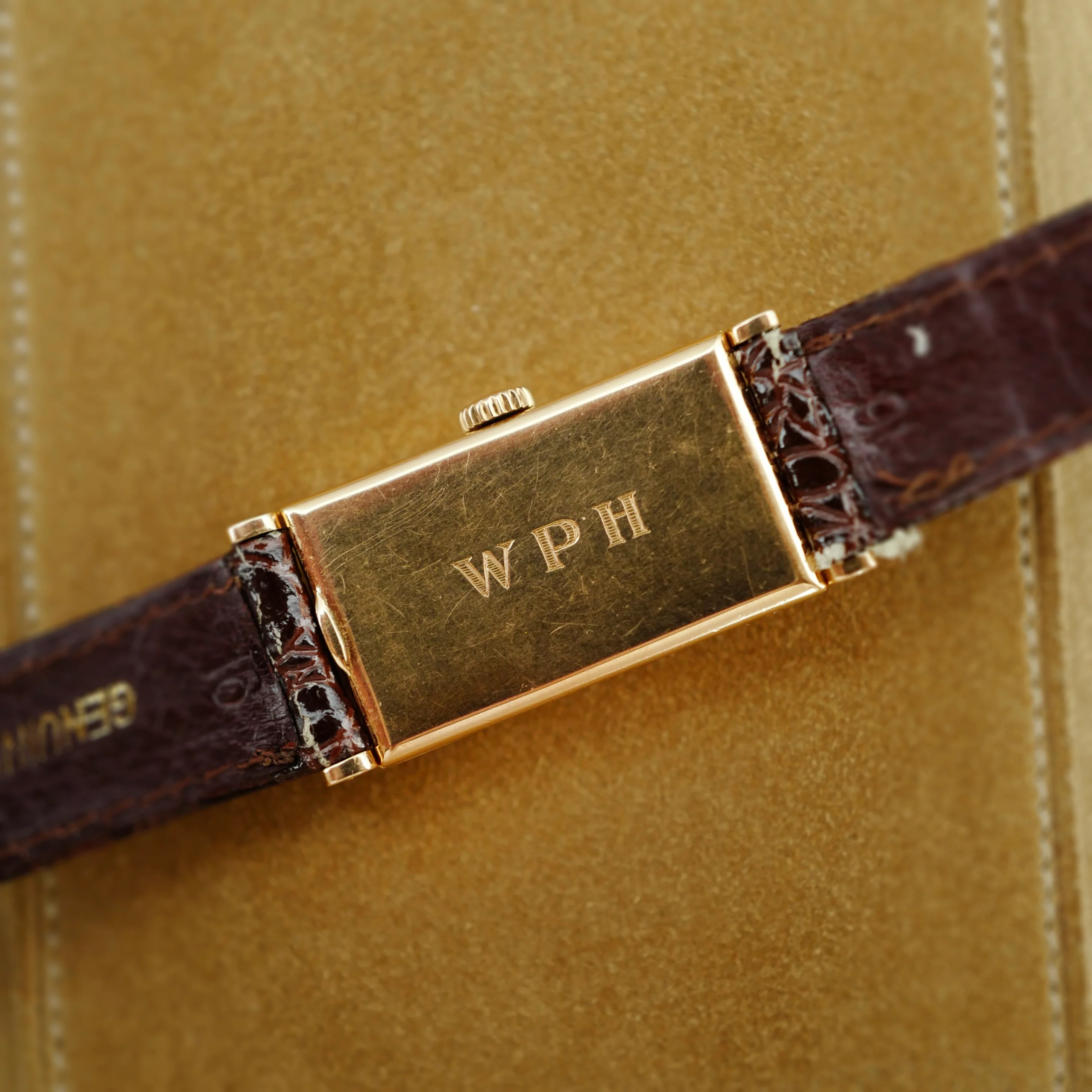 Patek Philippe Pink Gold Rectangular Watch Ref. 425 Retailed by Tiffany & Co. - Image 5