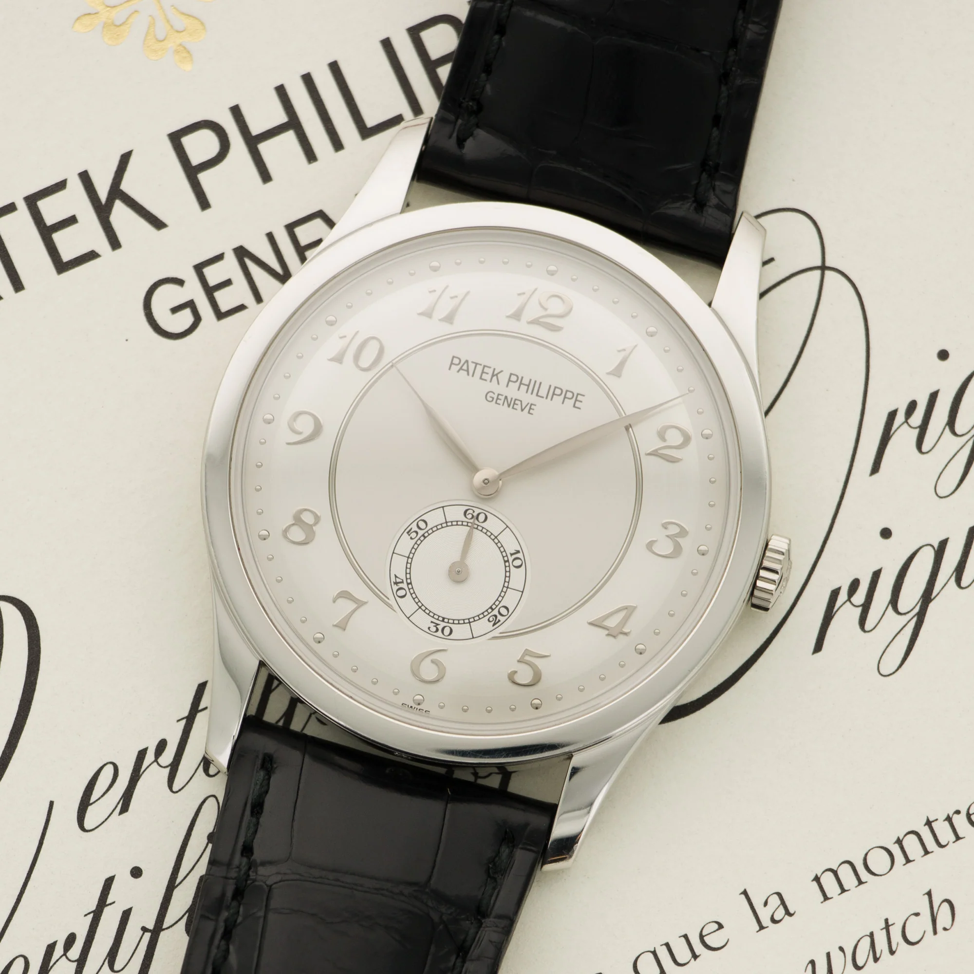 Patek Philippe Platinum Calatrava Watch Ref. 5196P - Image 2