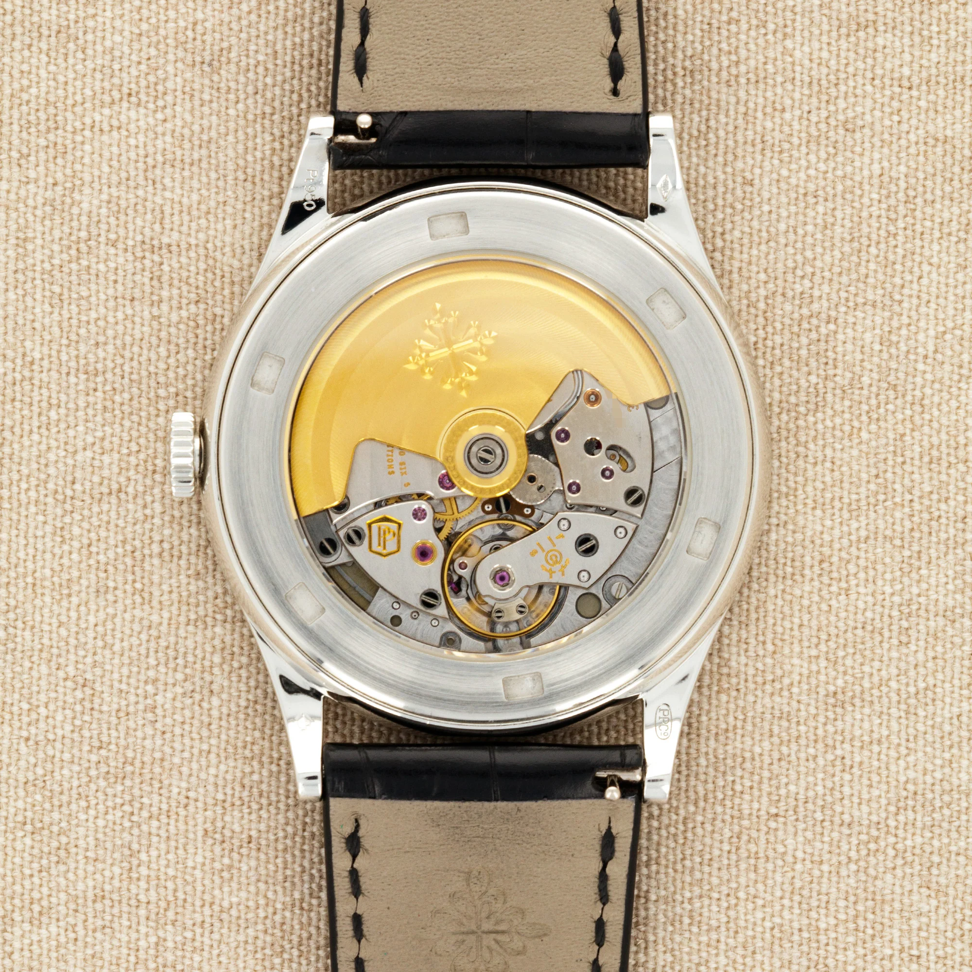Patek Philippe Platinum Calatrava Watch Ref. 5298 with Baguette Diamonds - Image 5