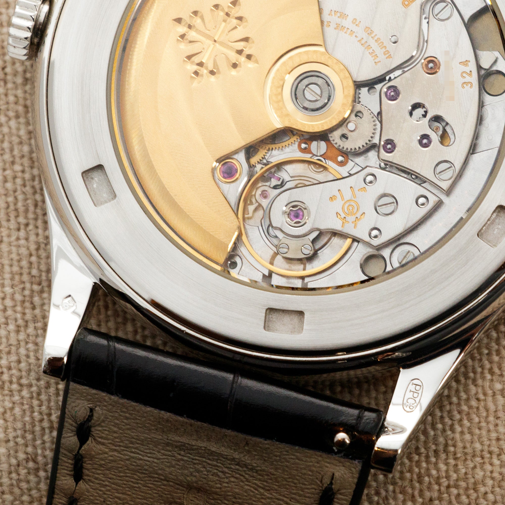 Patek Philippe Platinum Calatrava Watch Ref. 5298 with Baguette Diamonds - Image 6
