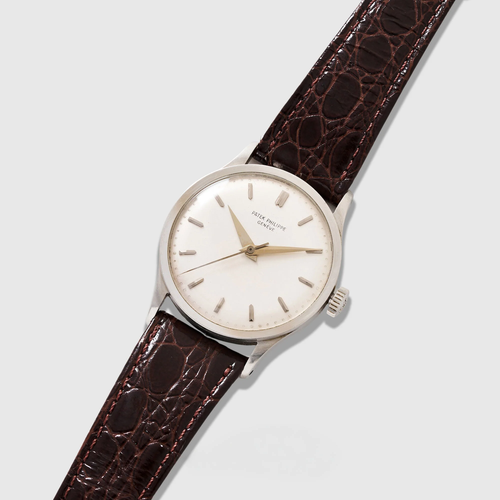 Patek Philippe Platinum Calatrava Watch Ref. 570 with Archive Paper