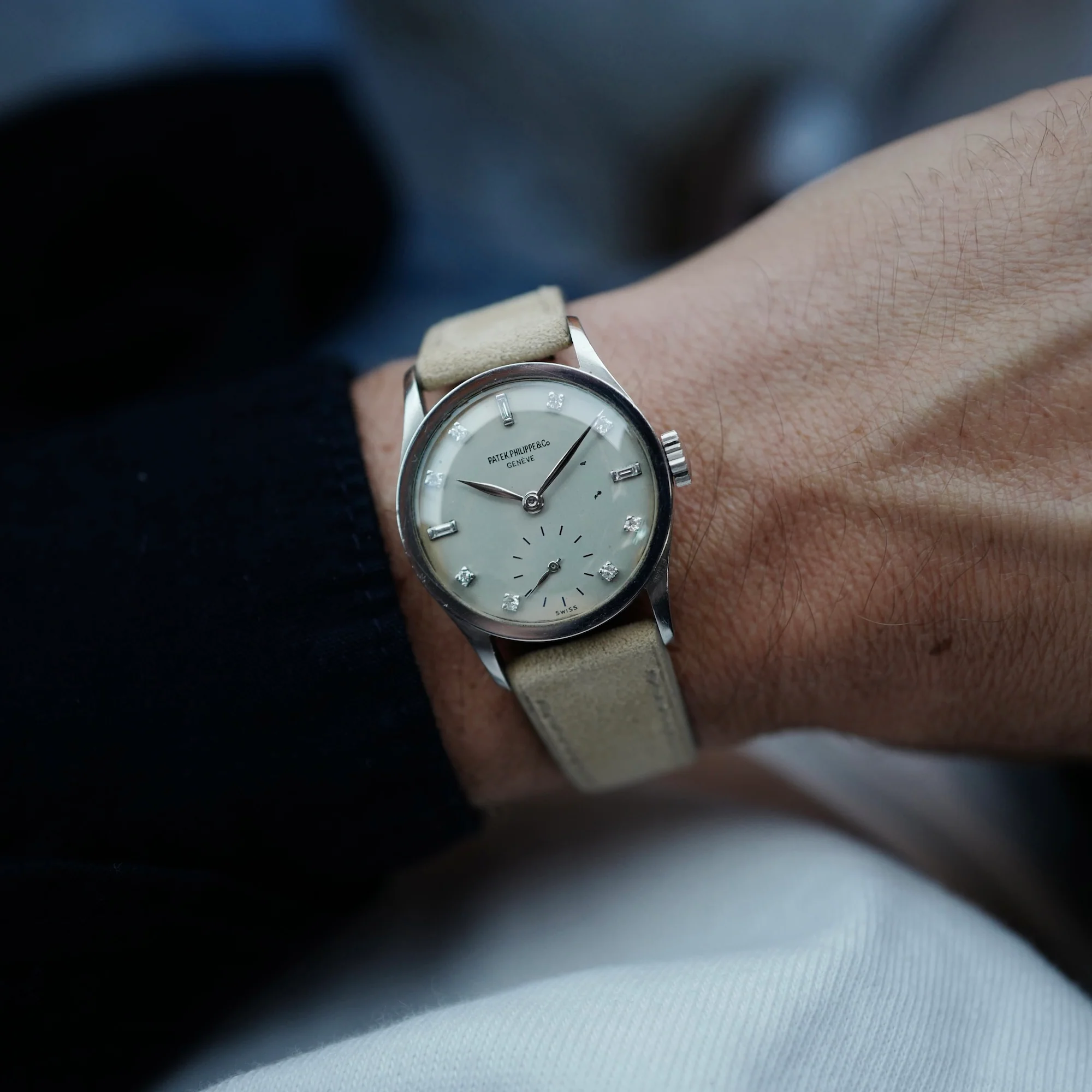 Patek Philippe Platinum Calatrava Watch Ref. 96, Circa 1947 - Image 8